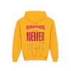 Kansas Fans Never Waver Youth Heavy Blend Hooded Sweatshirt - Never Waver
