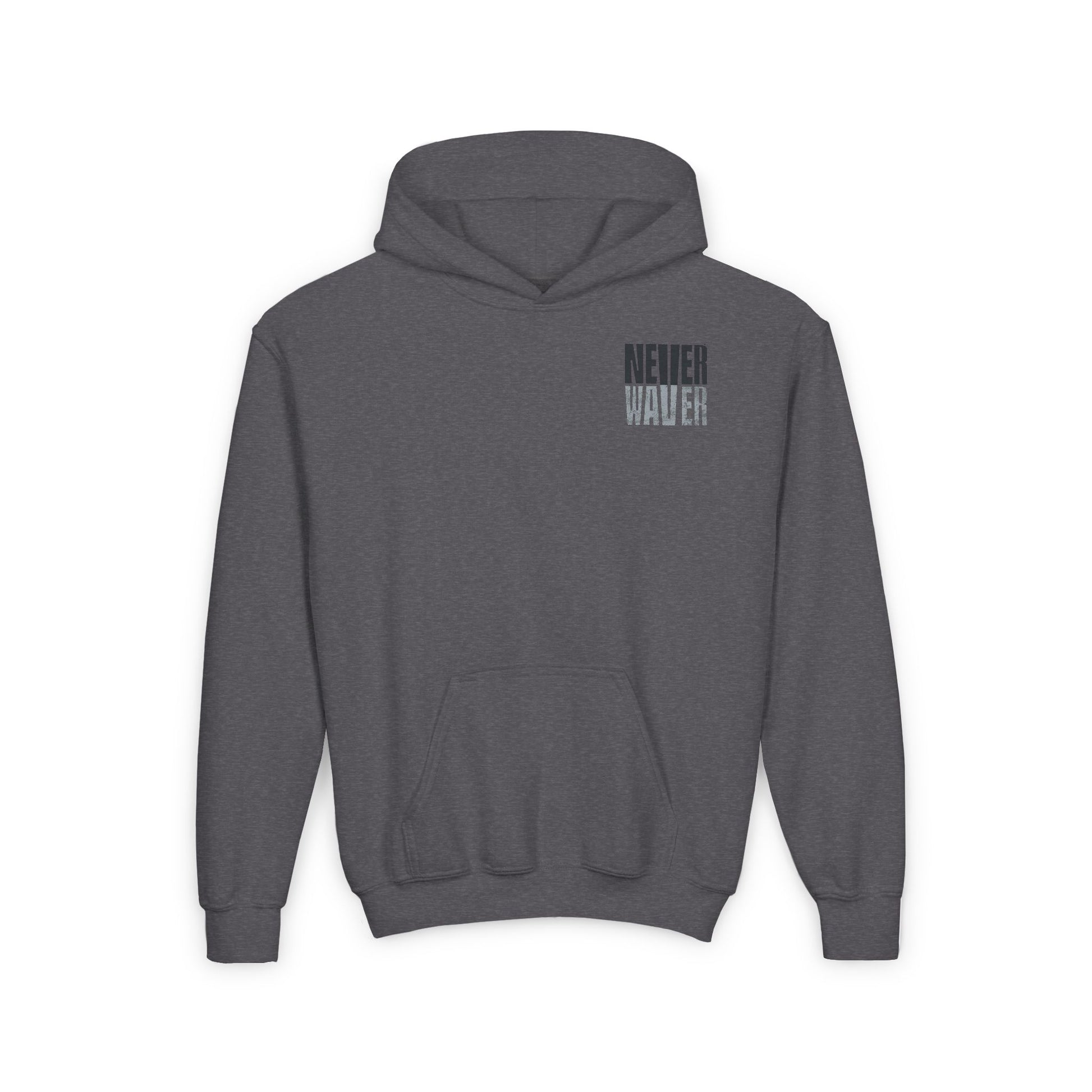 Las Vegas Fans Never Waver Youth Heavy Blend Hooded Sweatshirt - Never Waver