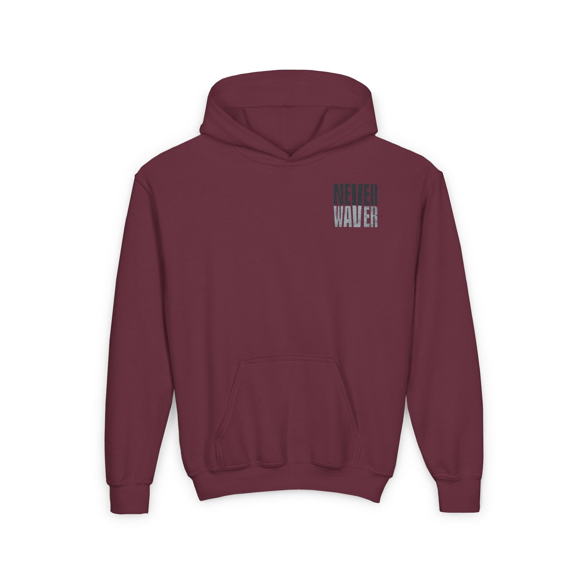 Las Vegas Fans Never Waver Youth Heavy Blend Hooded Sweatshirt - Never Waver
