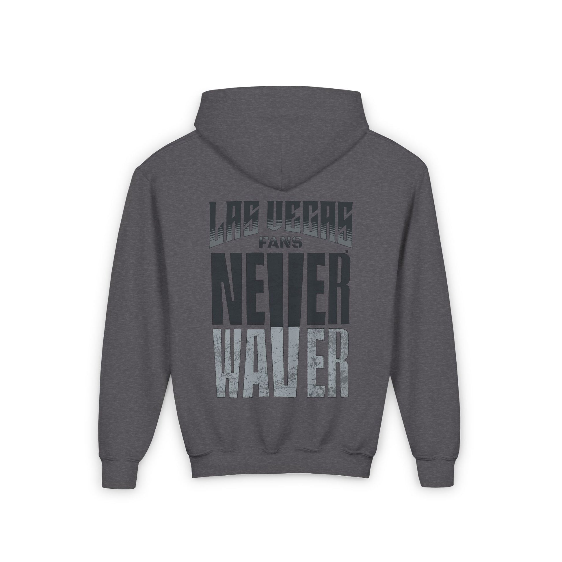 Las Vegas Fans Never Waver Youth Heavy Blend Hooded Sweatshirt - Never Waver