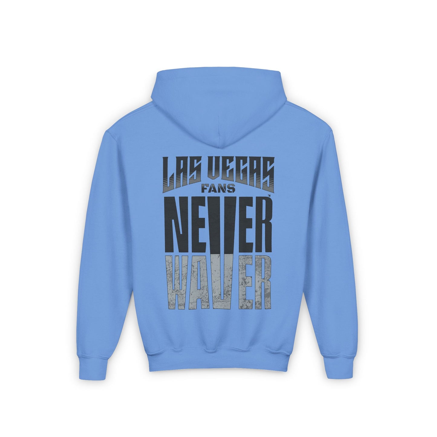 Las Vegas Fans Never Waver Youth Heavy Blend Hooded Sweatshirt - Never Waver