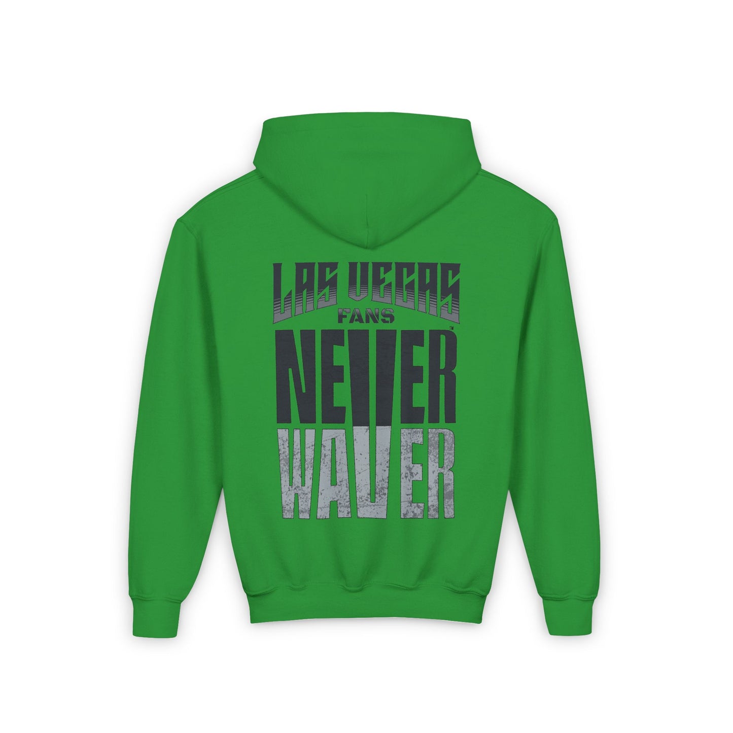 Las Vegas Fans Never Waver Youth Heavy Blend Hooded Sweatshirt - Never Waver