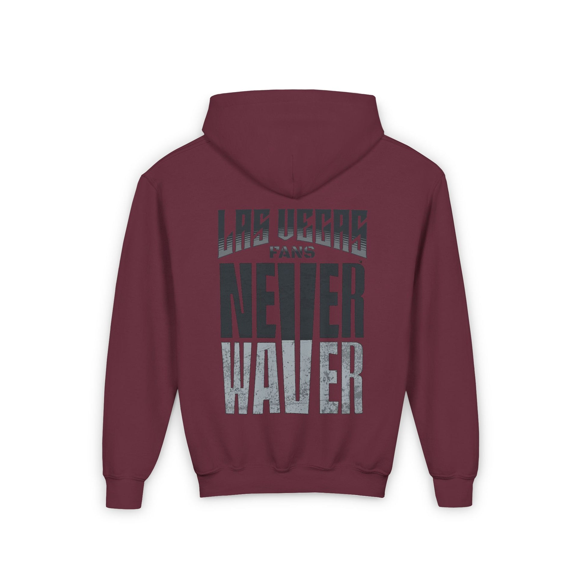 Las Vegas Fans Never Waver Youth Heavy Blend Hooded Sweatshirt - Never Waver