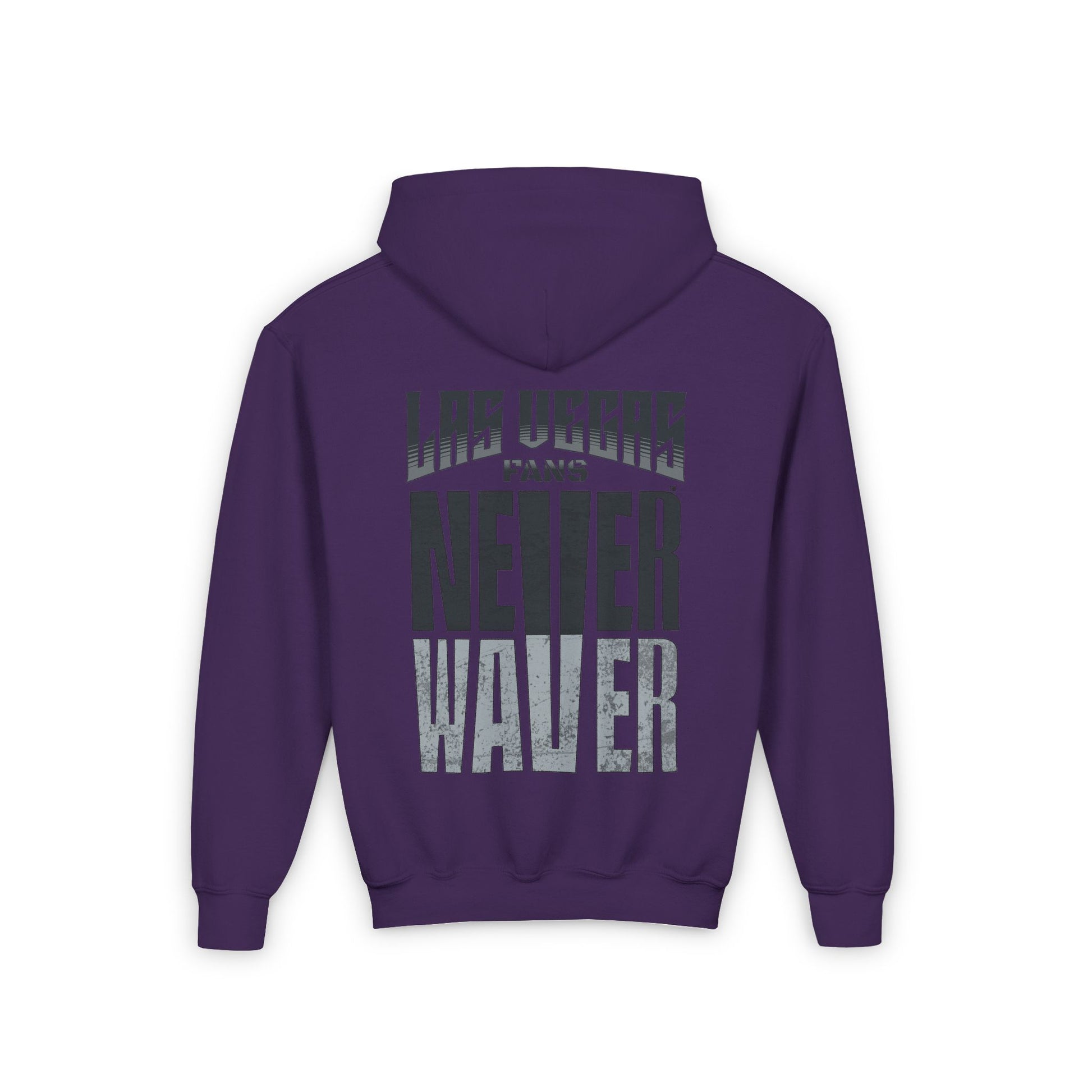 Las Vegas Fans Never Waver Youth Heavy Blend Hooded Sweatshirt - Never Waver