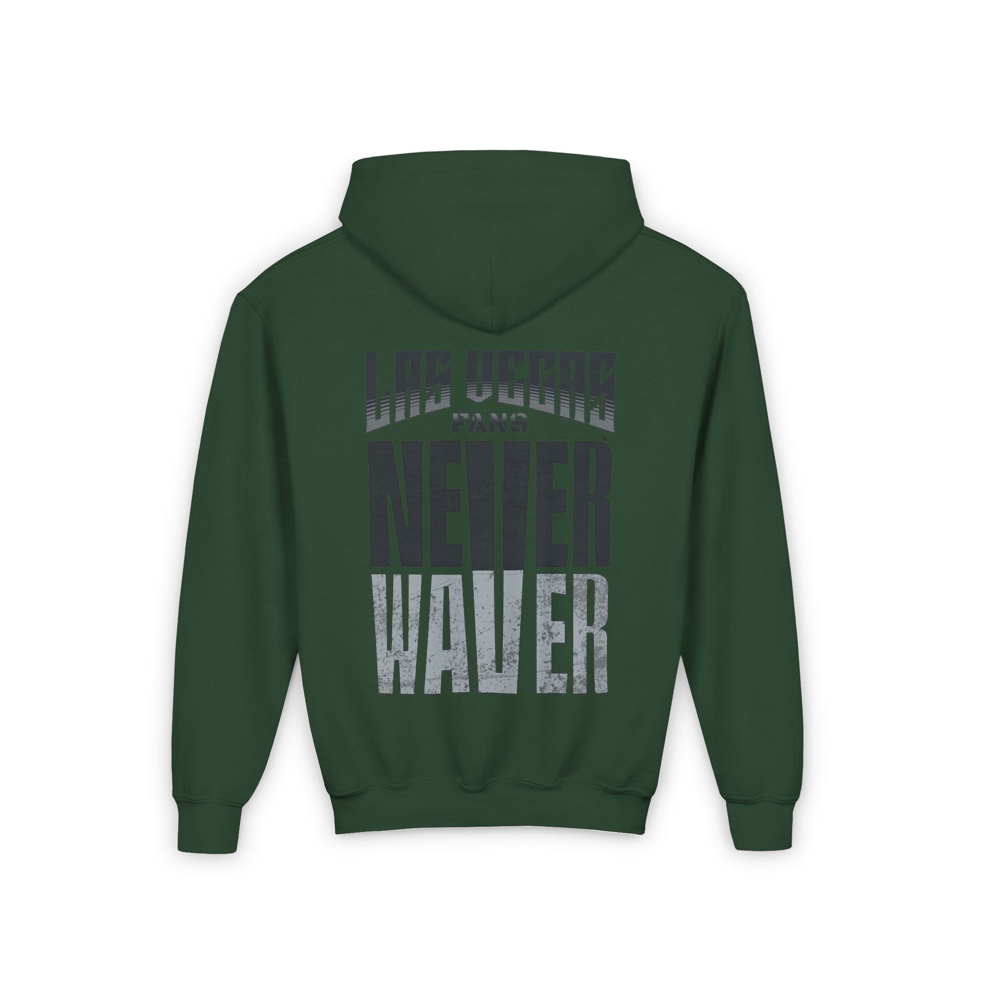 Las Vegas Fans Never Waver Youth Heavy Blend Hooded Sweatshirt - Never Waver