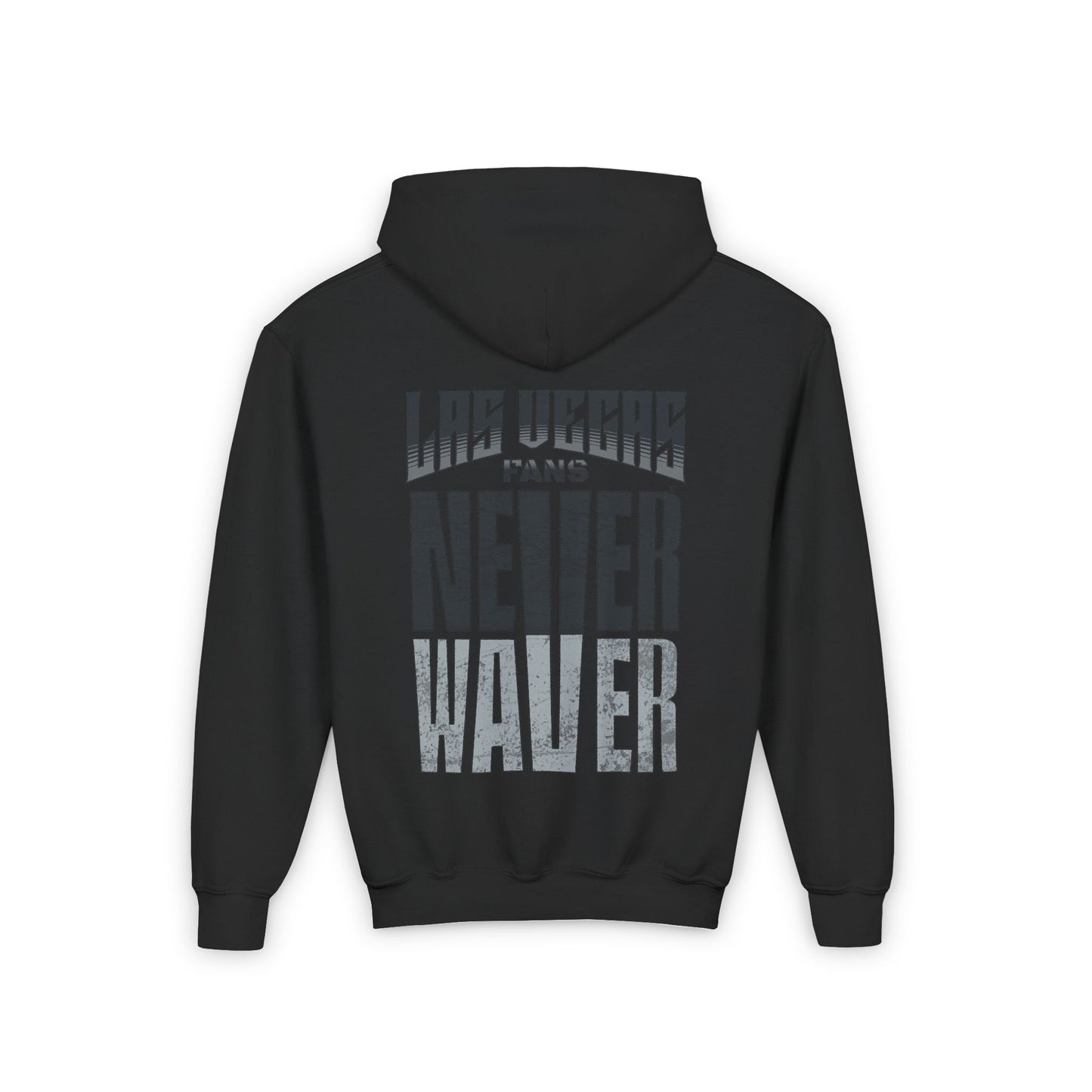 Las Vegas Fans Never Waver Youth Heavy Blend Hooded Sweatshirt - Never Waver