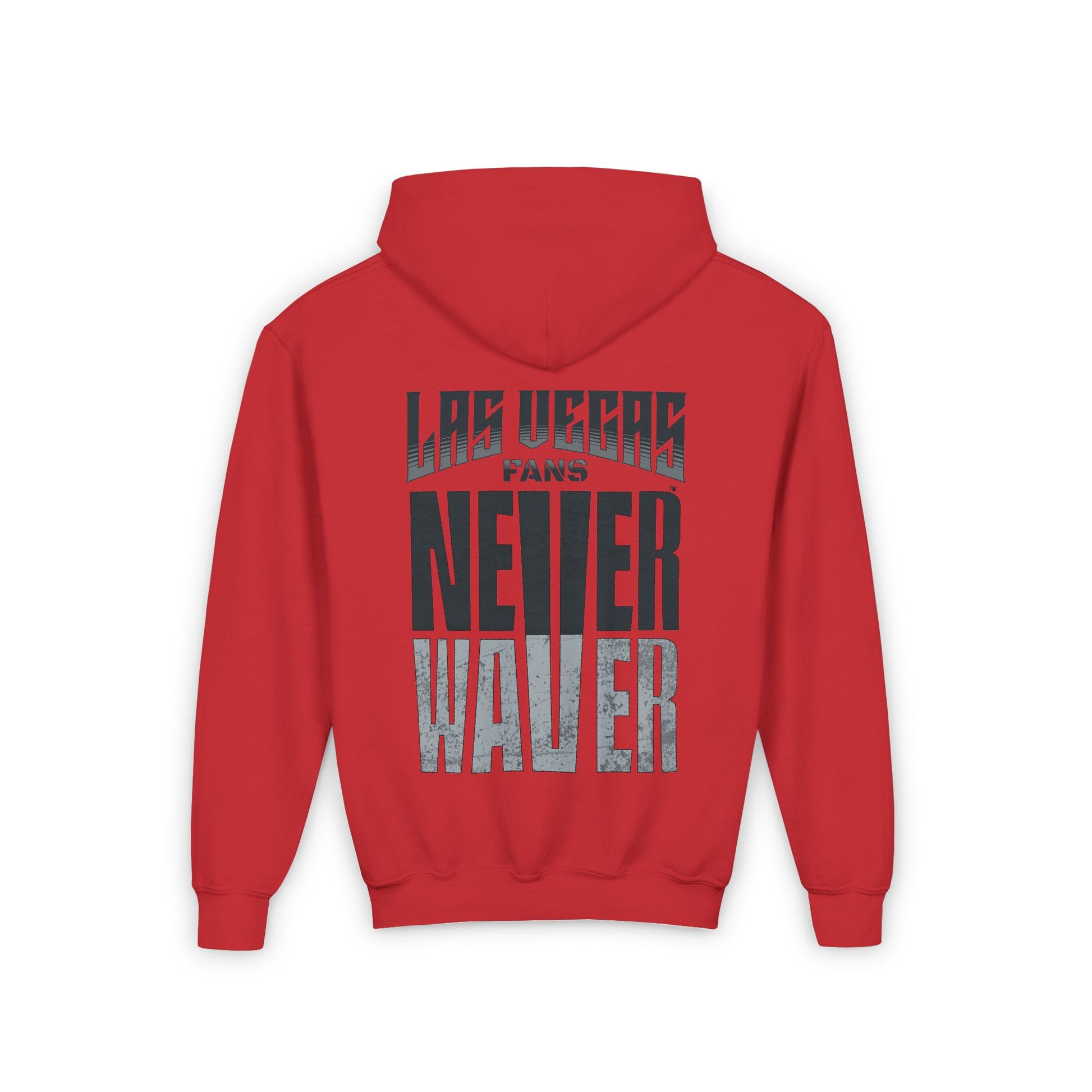 Las Vegas Fans Never Waver Youth Heavy Blend Hooded Sweatshirt - Never Waver