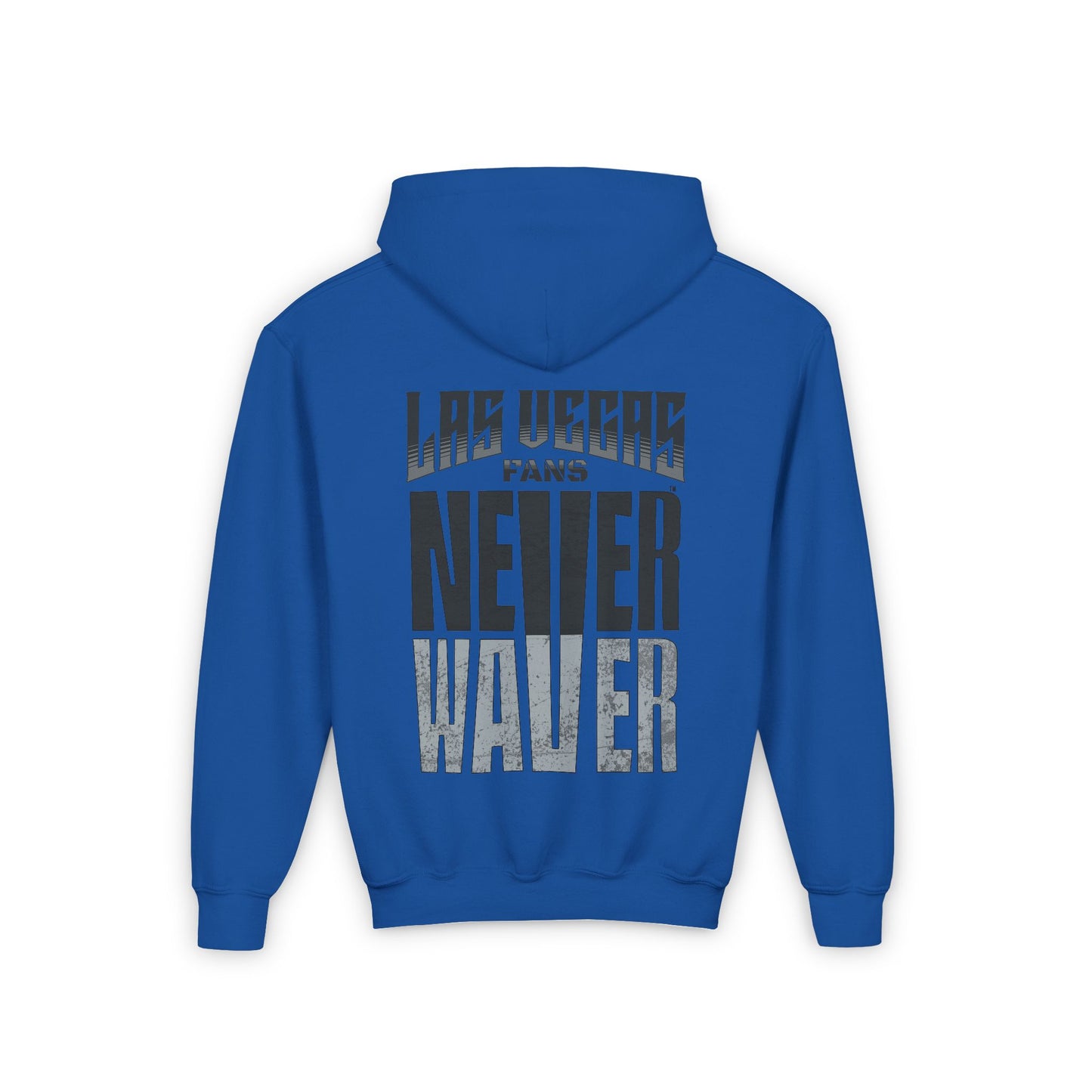Las Vegas Fans Never Waver Youth Heavy Blend Hooded Sweatshirt - Never Waver