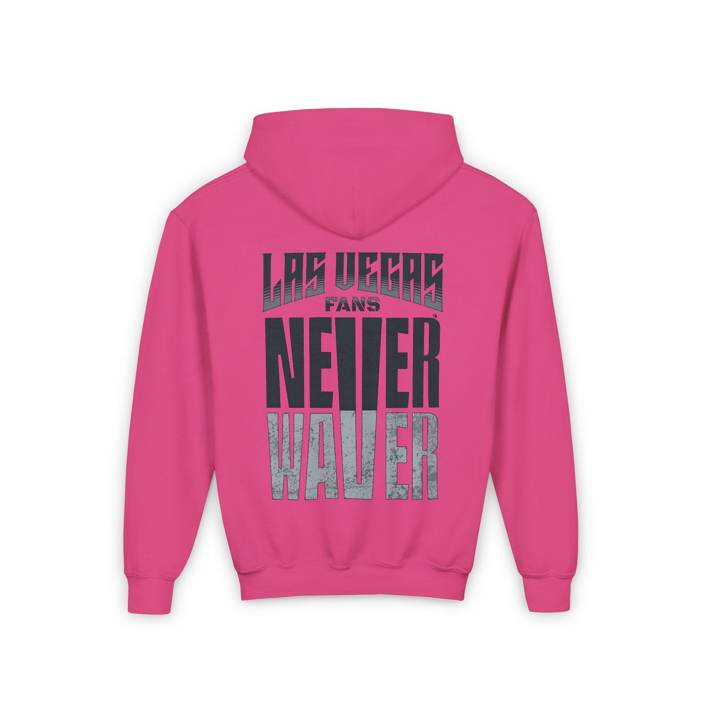 Las Vegas Fans Never Waver Youth Heavy Blend Hooded Sweatshirt - Never Waver