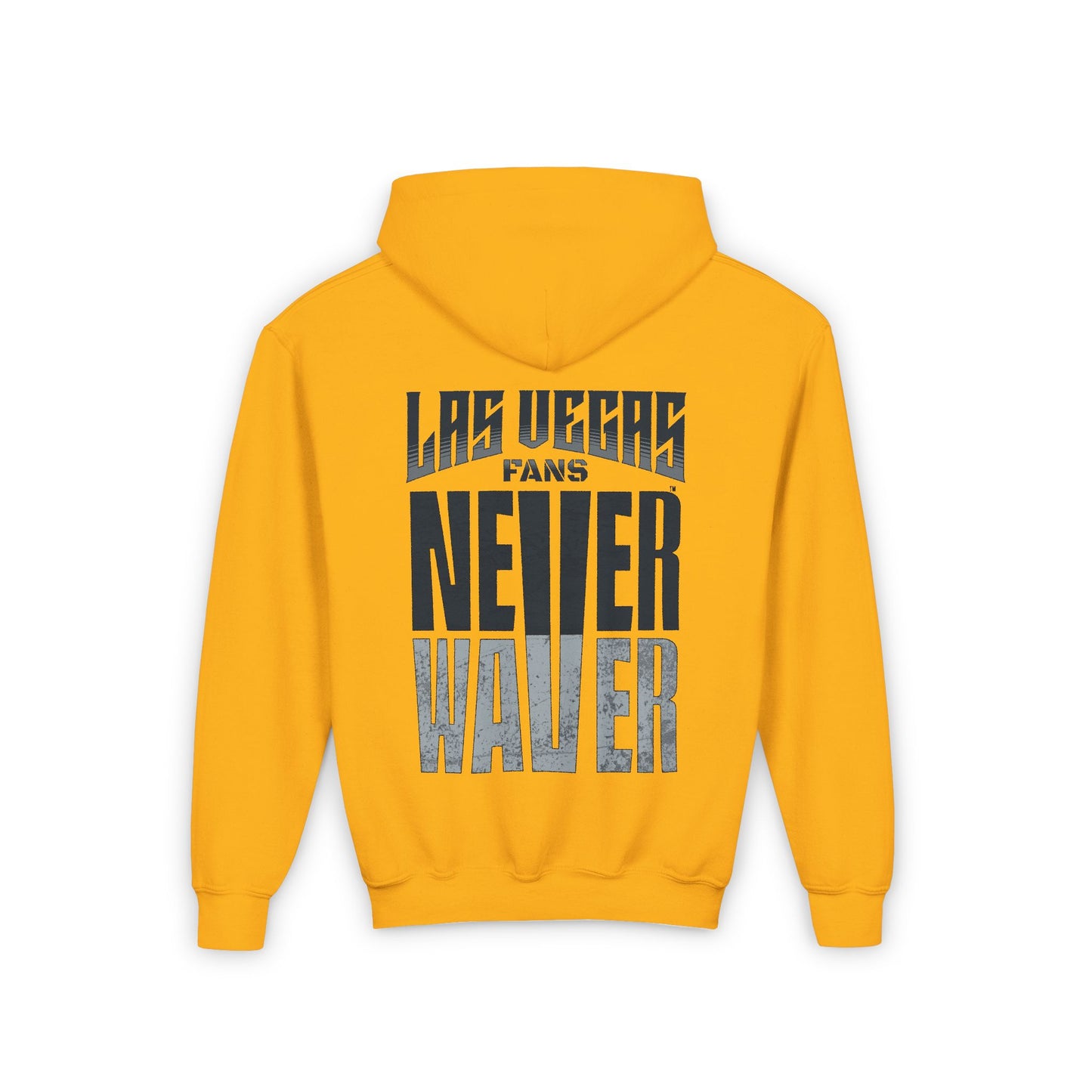 Las Vegas Fans Never Waver Youth Heavy Blend Hooded Sweatshirt - Never Waver