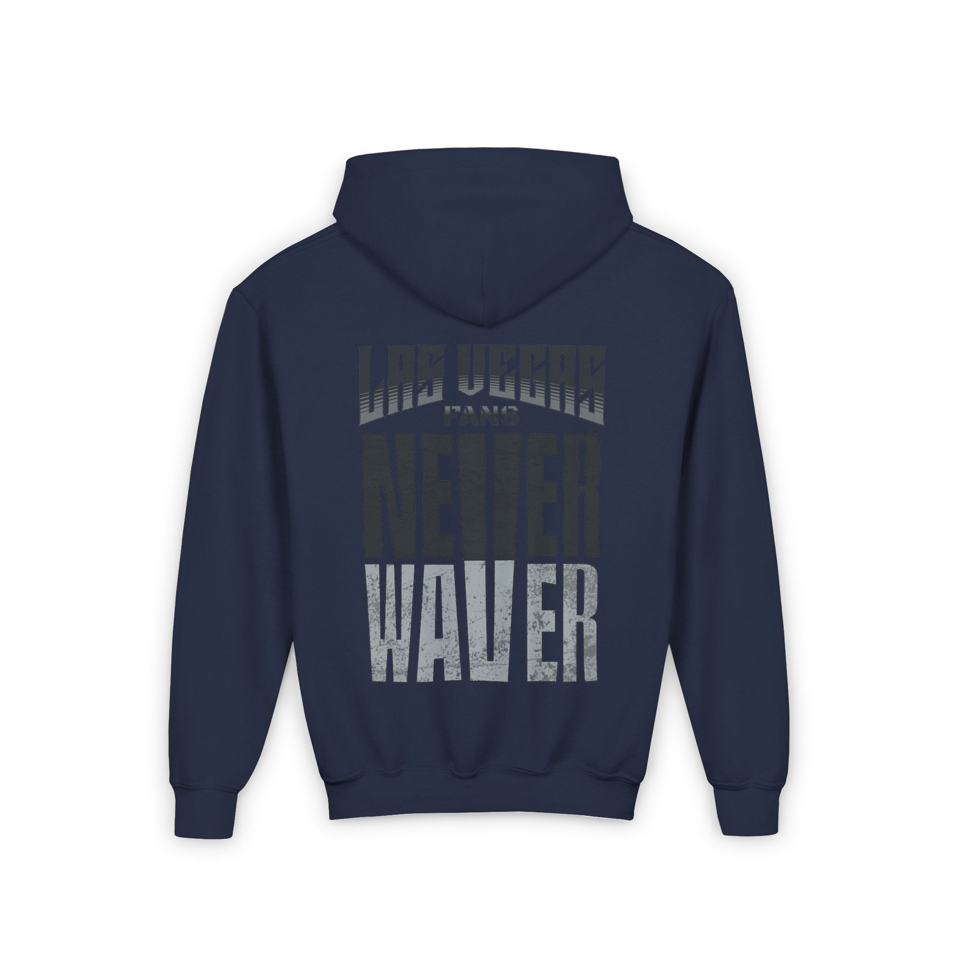 Las Vegas Fans Never Waver Youth Heavy Blend Hooded Sweatshirt - Never Waver