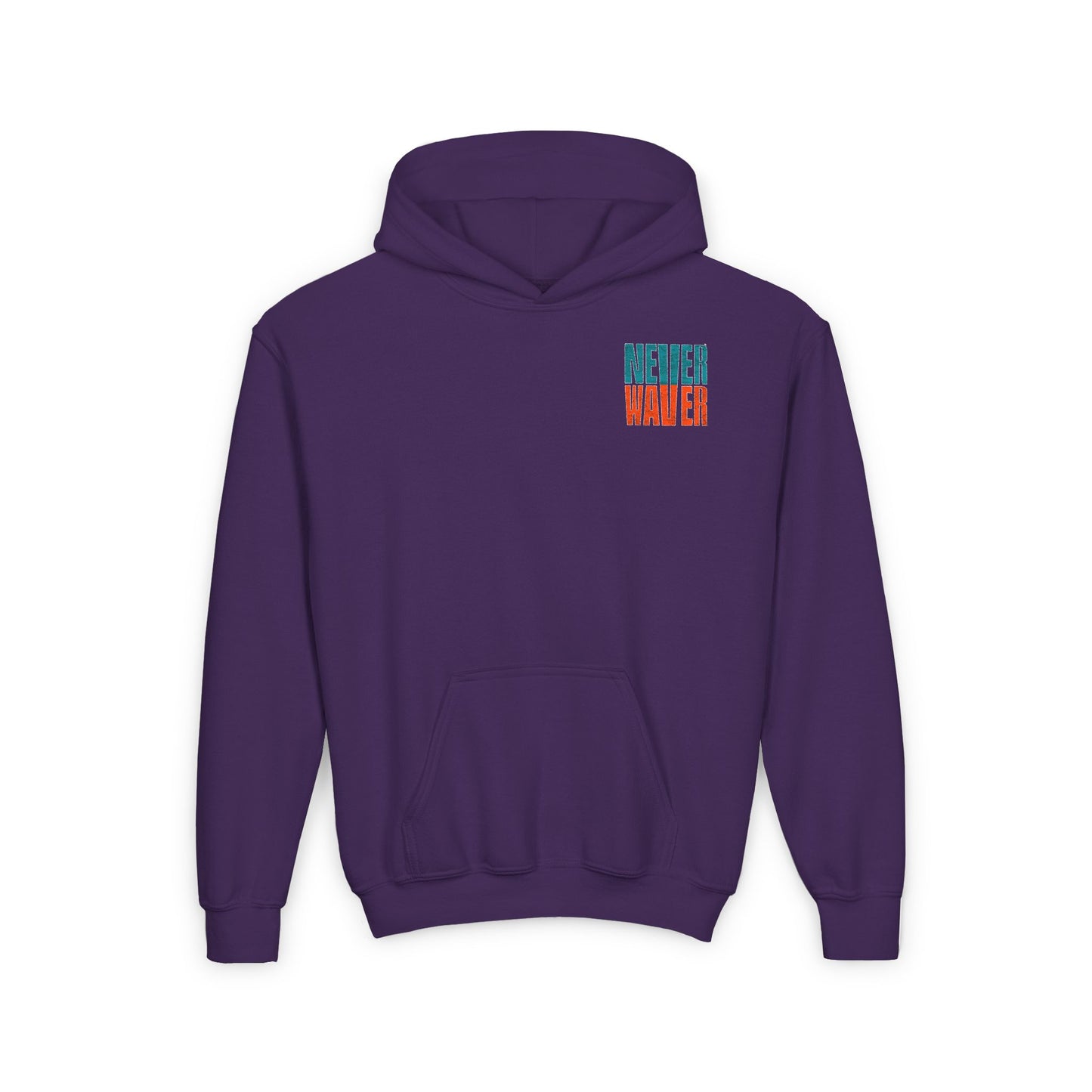 Miami Fans Never Waver Youth Heavy Blend Hooded Sweatshirt - Never Waver