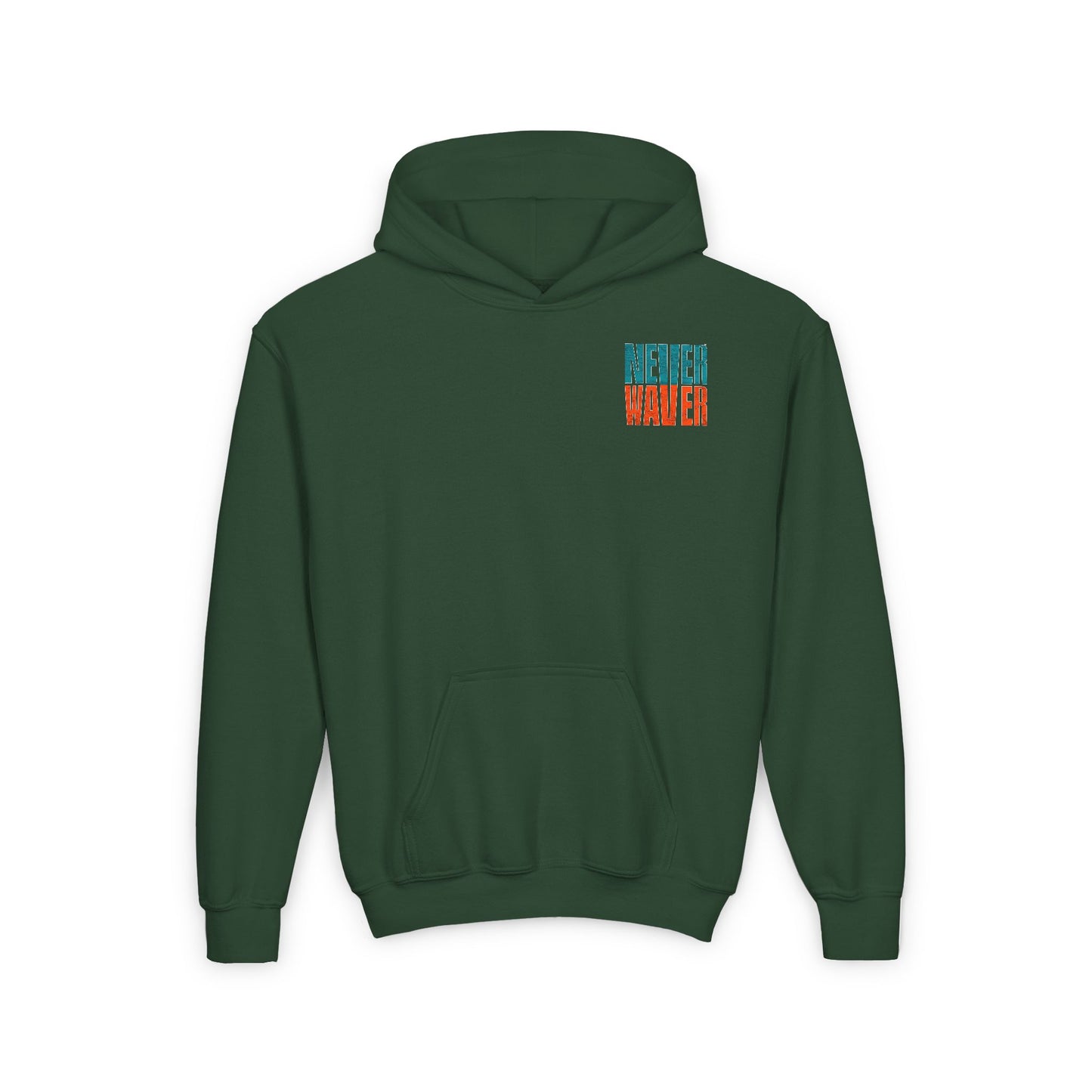 Miami Fans Never Waver Youth Heavy Blend Hooded Sweatshirt - Never Waver