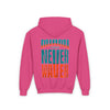 Miami Fans Never Waver Youth Heavy Blend Hooded Sweatshirt - Never Waver