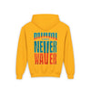 Miami Fans Never Waver Youth Heavy Blend Hooded Sweatshirt - Never Waver