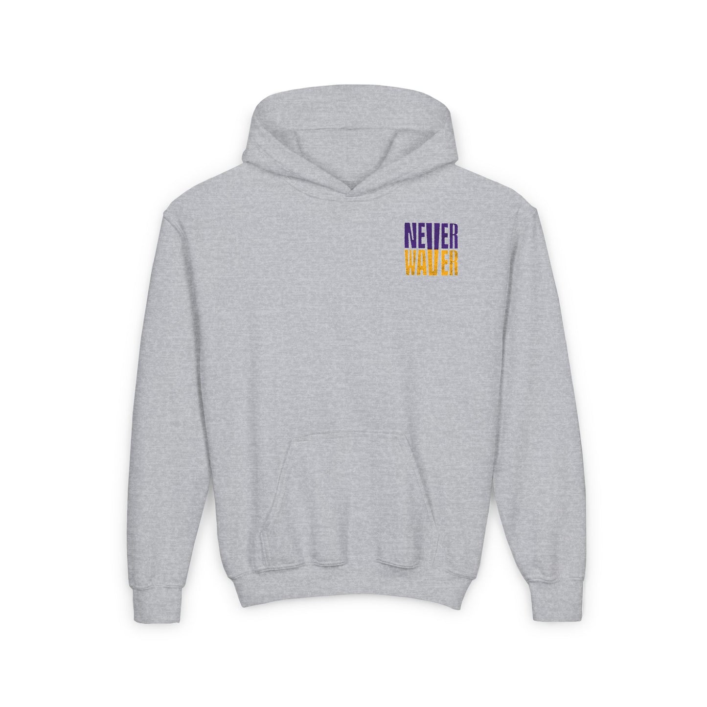 Minnesota Fans Never Waver Youth Heavy Blend Hooded Sweatshirt - Never Waver