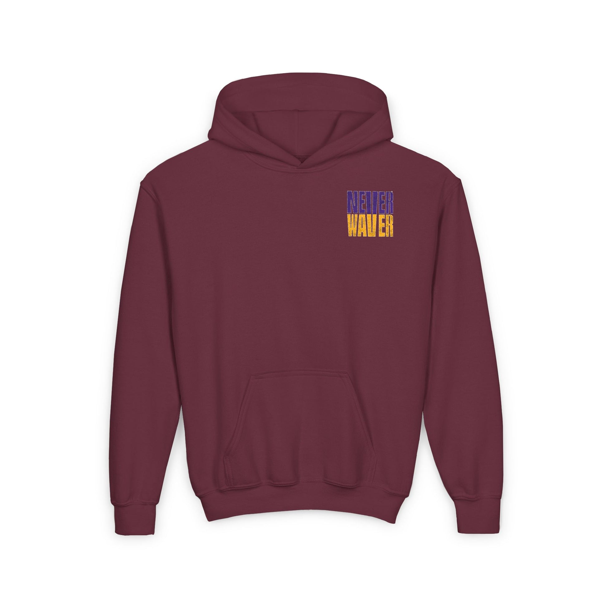 Minnesota Fans Never Waver Youth Heavy Blend Hooded Sweatshirt - Never Waver