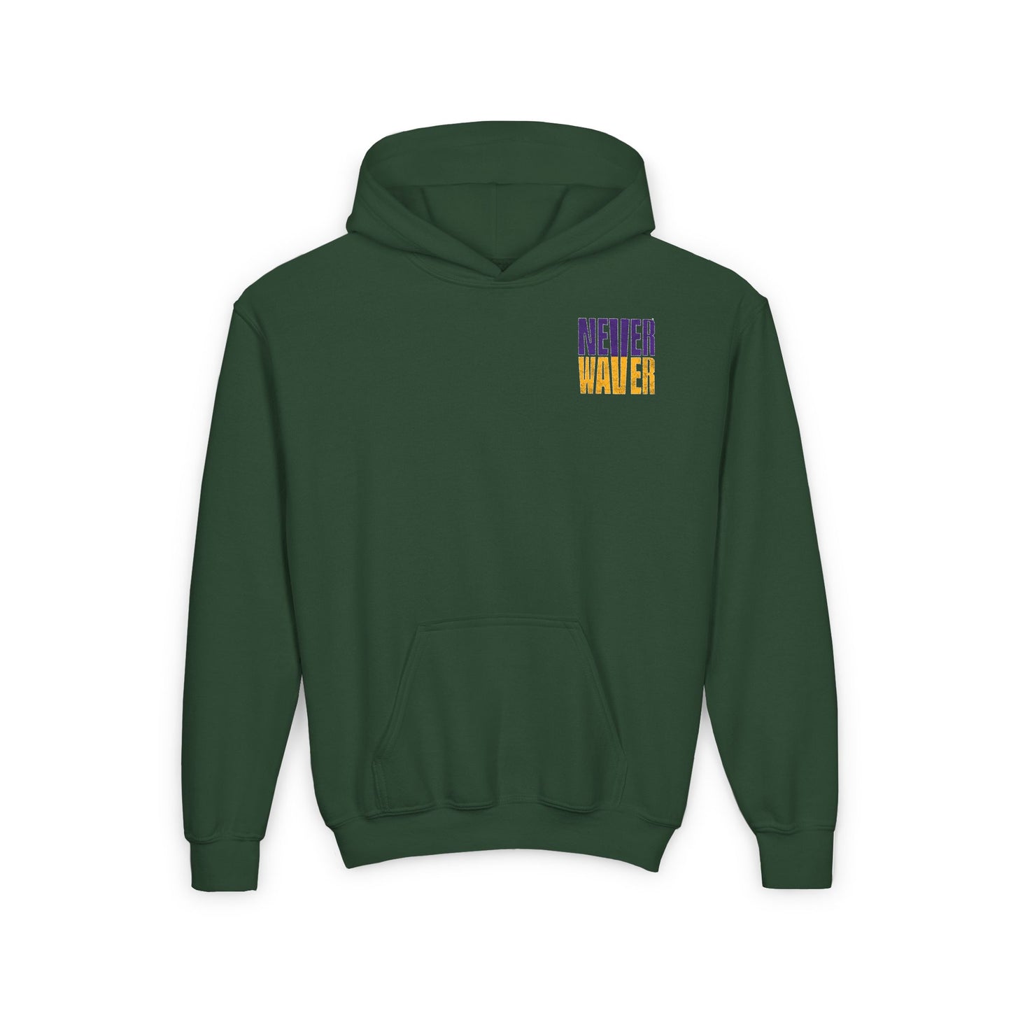 Minnesota Fans Never Waver Youth Heavy Blend Hooded Sweatshirt - Never Waver