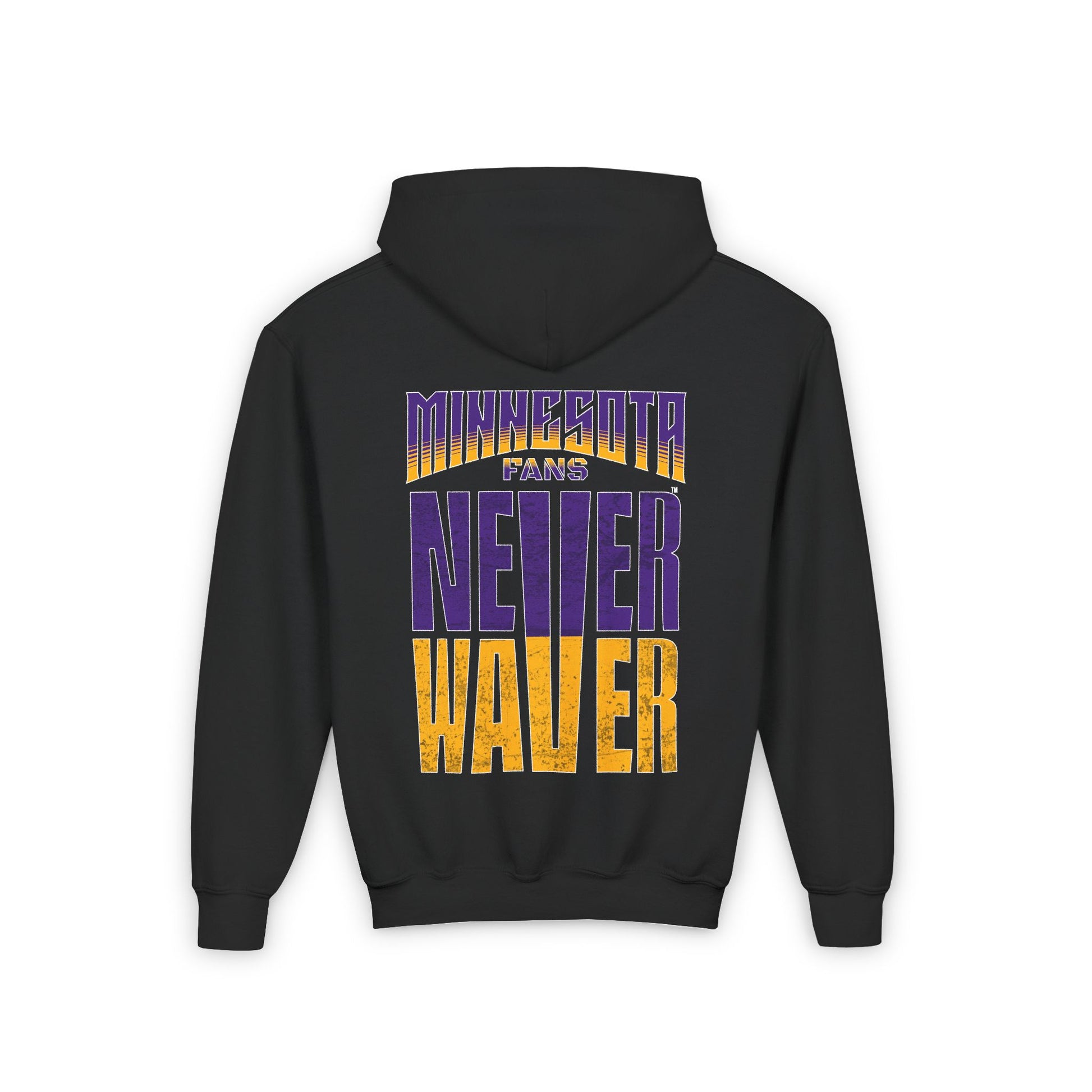 Minnesota Fans Never Waver Youth Heavy Blend Hooded Sweatshirt - Never Waver