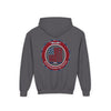 NEVER WAVER KICK FEAR IN THE TEETH Youth Heavy Blend Hooded Sweatshirt - Never Waver