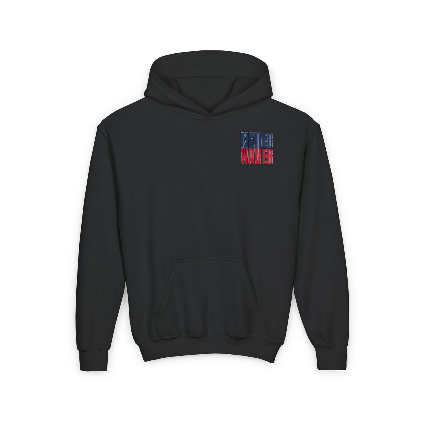 New England Fans Never Waver Youth Heavy Blend Hooded Sweatshirt - Never Waver