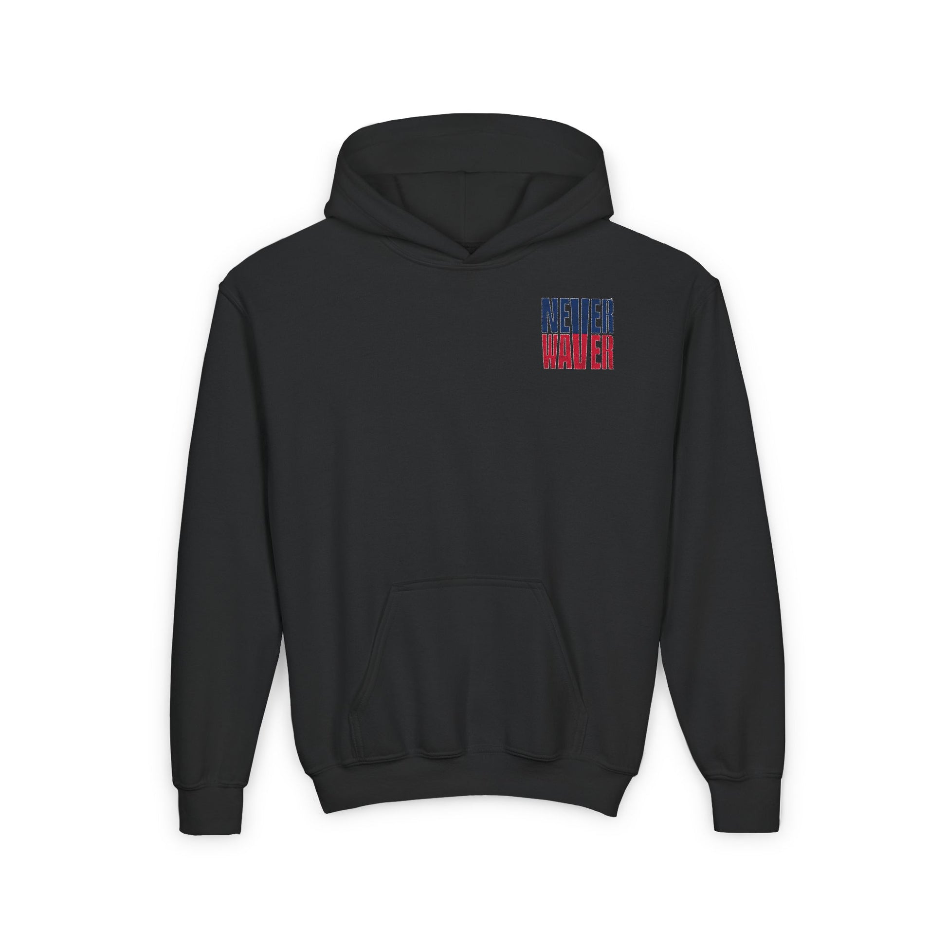 New England Fans Never Waver Youth Heavy Blend Hooded Sweatshirt - Never Waver