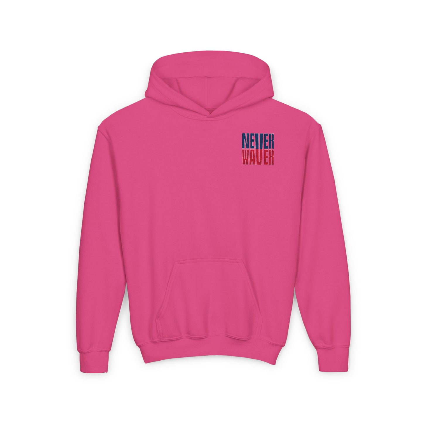 New England Fans Never Waver Youth Heavy Blend Hooded Sweatshirt - Never Waver