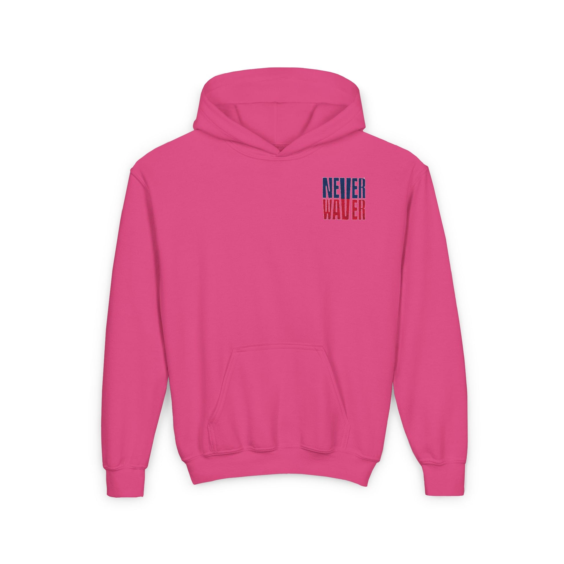 New England Fans Never Waver Youth Heavy Blend Hooded Sweatshirt - Never Waver