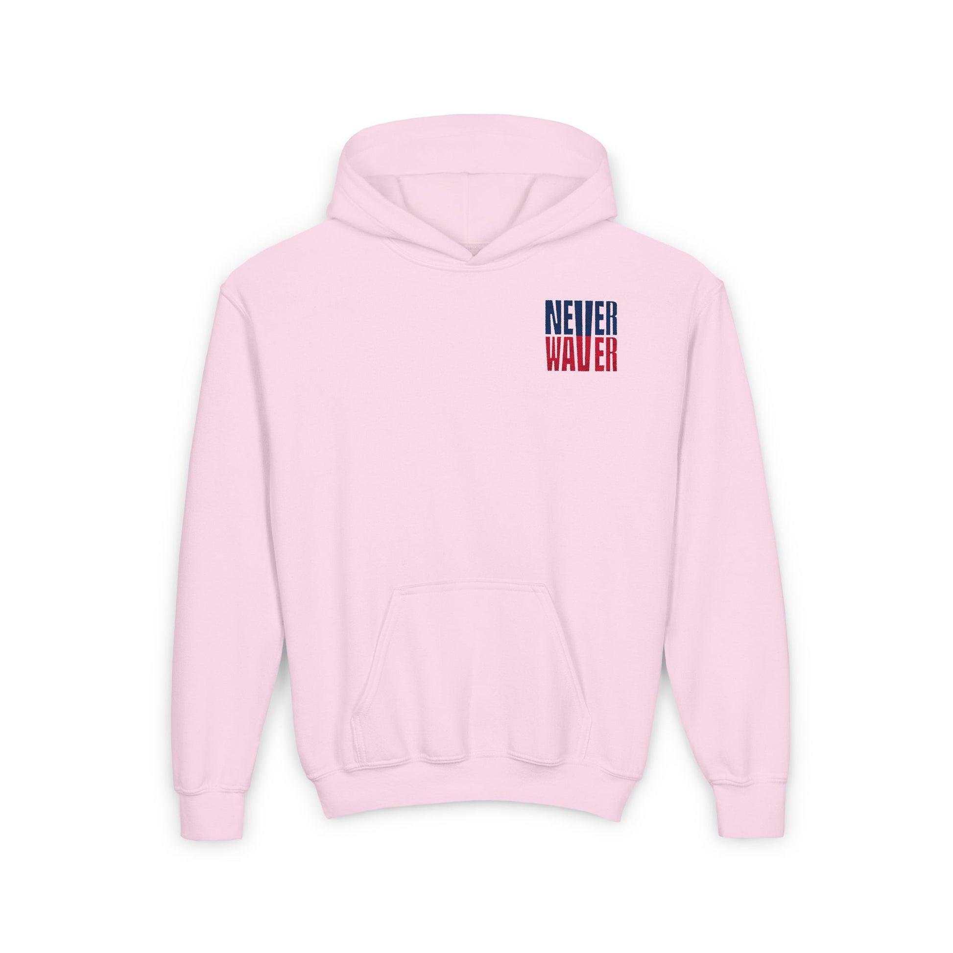New England Fans Never Waver Youth Heavy Blend Hooded Sweatshirt - Never Waver