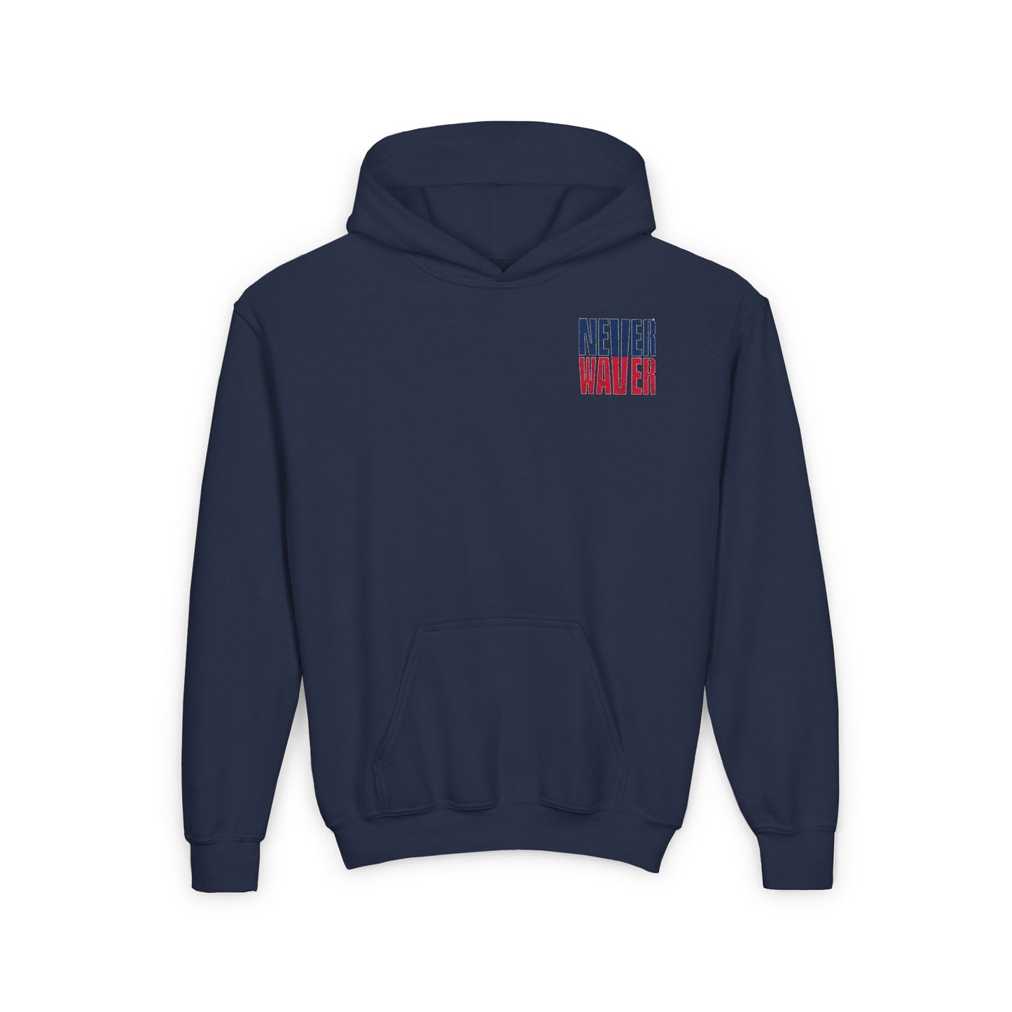 New England Fans Never Waver Youth Heavy Blend Hooded Sweatshirt - Never Waver