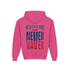 New England Fans Never Waver Youth Heavy Blend Hooded Sweatshirt - Never Waver