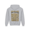 New Orleans Fans Never Waver Youth Heavy Blend Hooded Sweatshirt - Never Waver