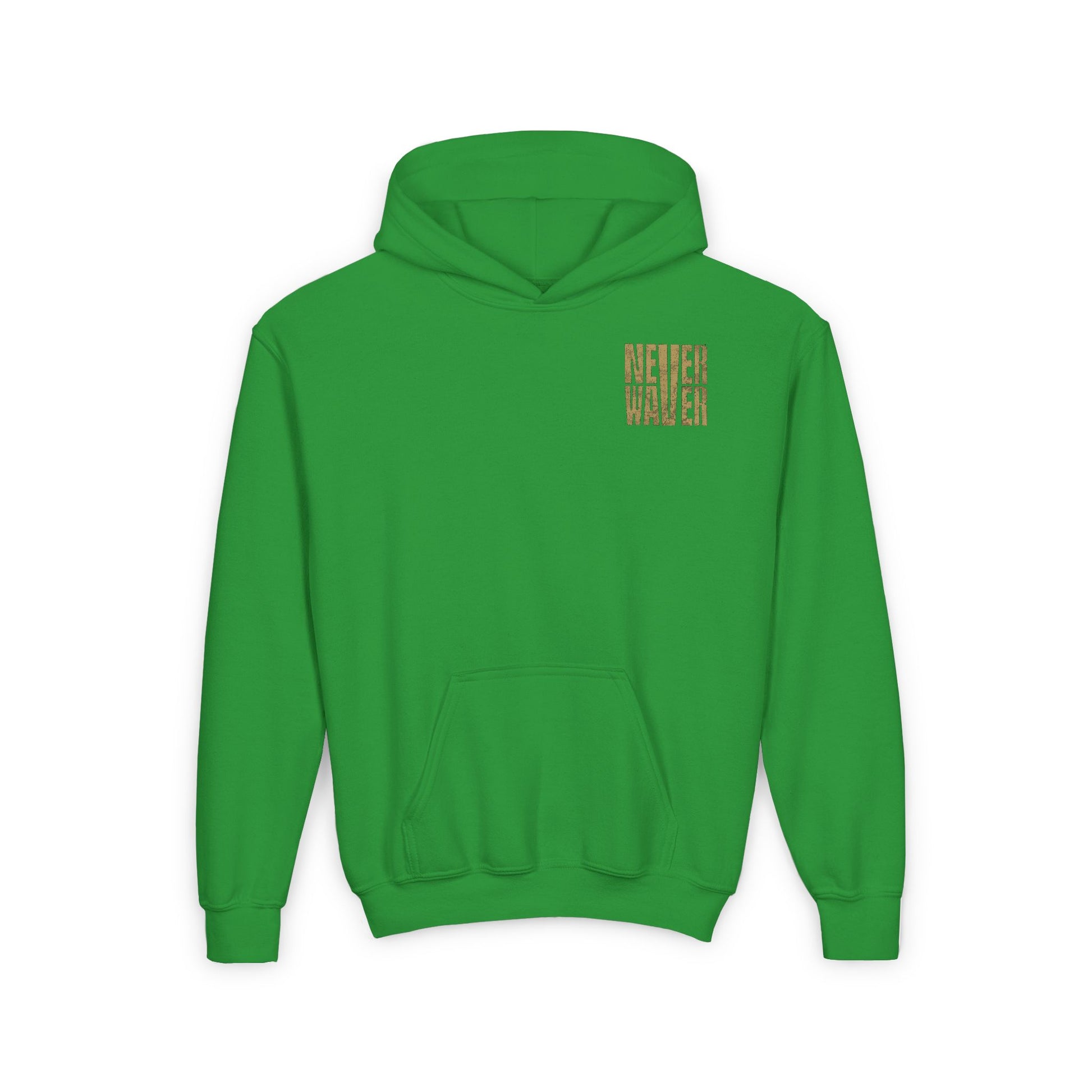 New Orleans Fans Never Waver Youth Heavy Blend Hooded Sweatshirt - Never Waver