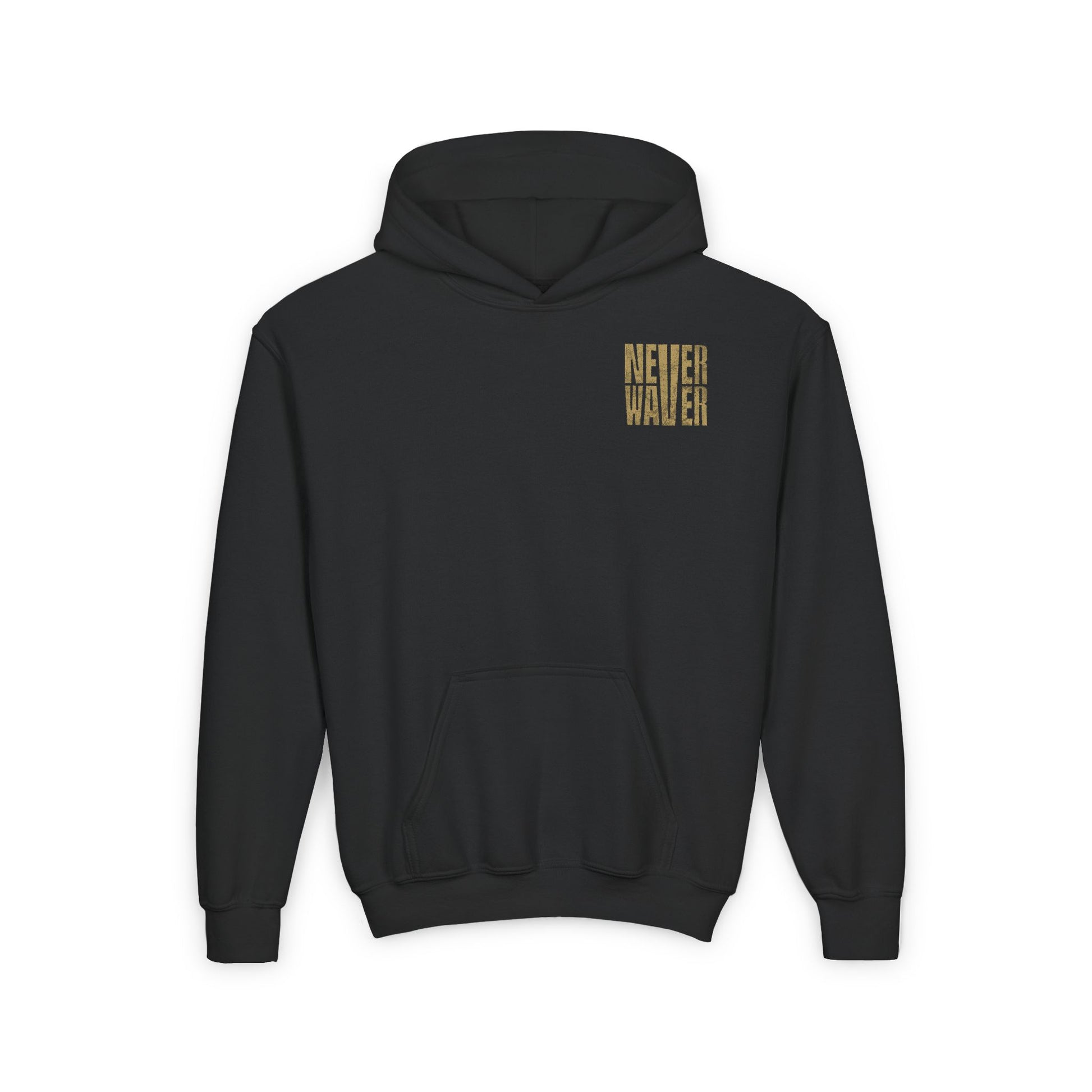New Orleans Fans Never Waver Youth Heavy Blend Hooded Sweatshirt - Never Waver