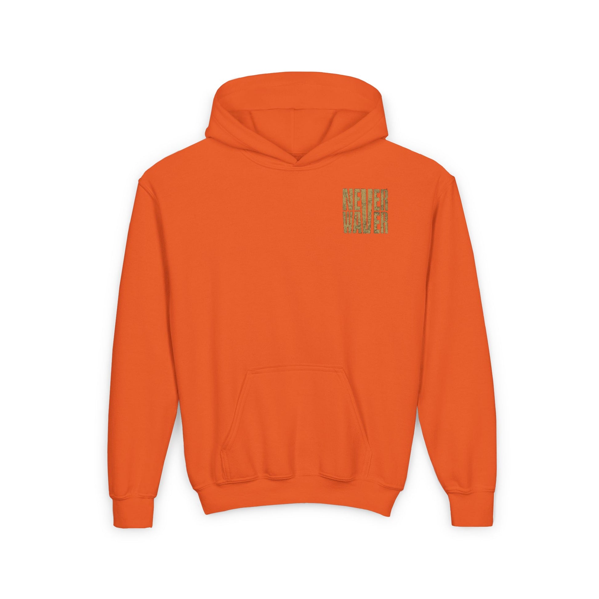New Orleans Fans Never Waver Youth Heavy Blend Hooded Sweatshirt - Never Waver