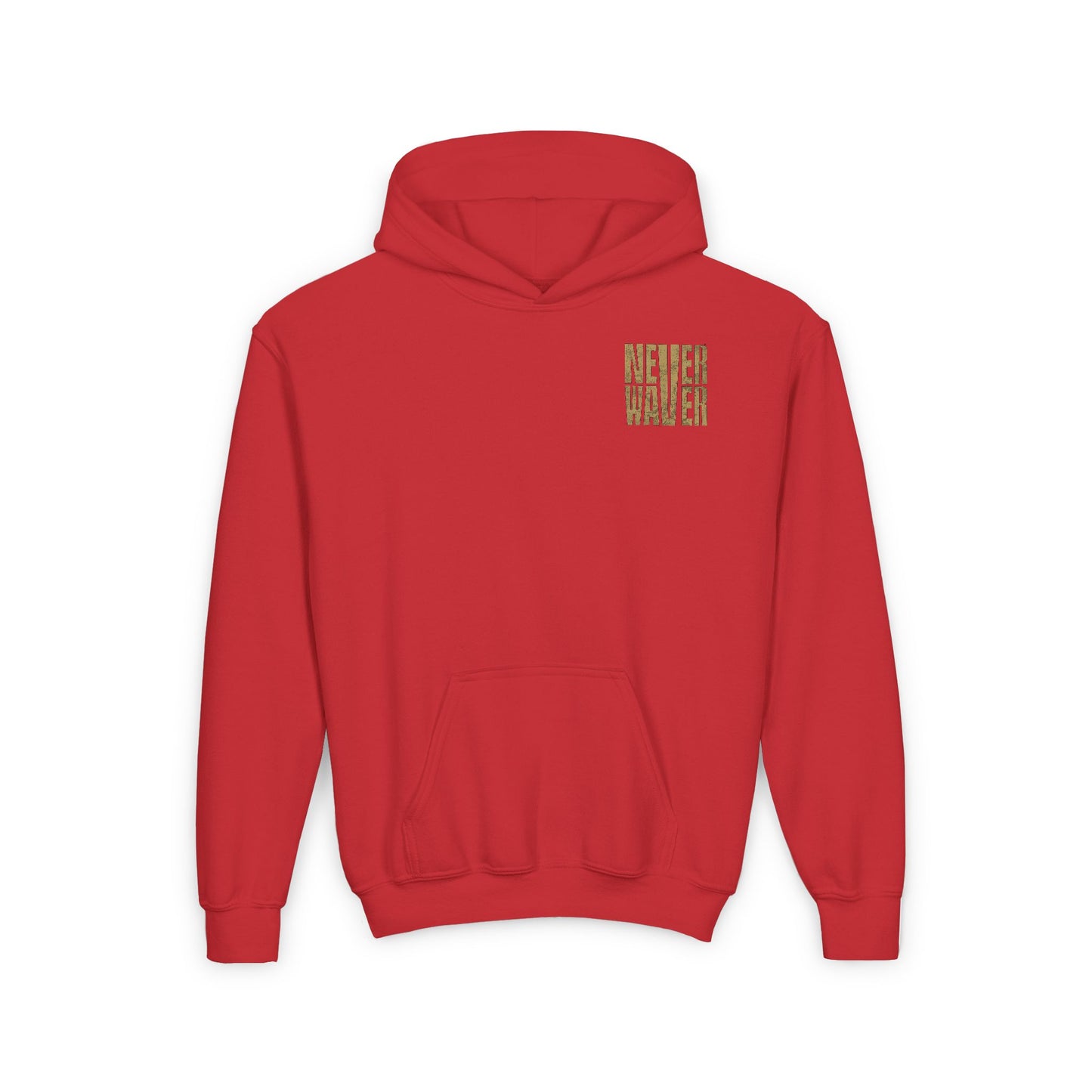 New Orleans Fans Never Waver Youth Heavy Blend Hooded Sweatshirt - Never Waver