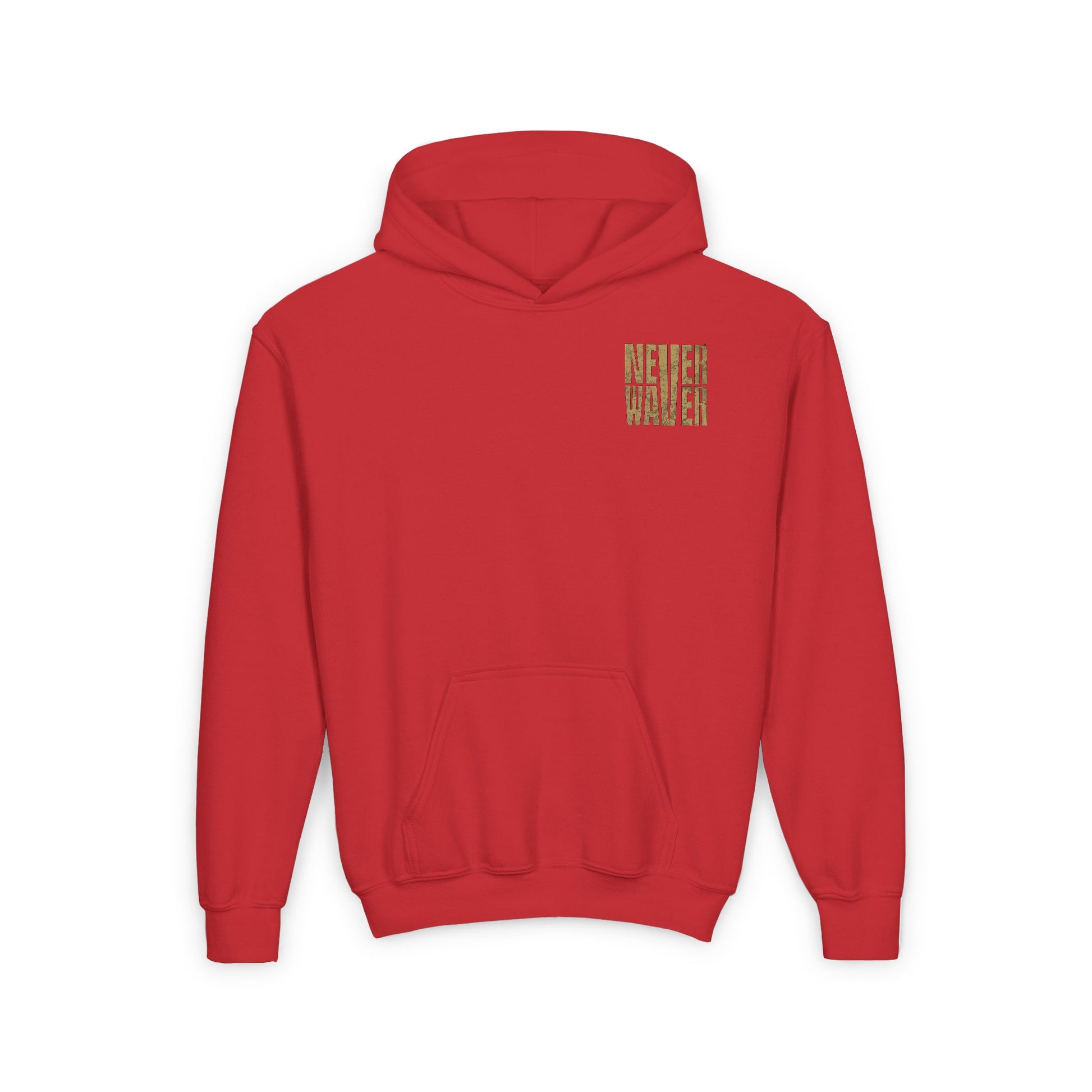 New Orleans Fans Never Waver Youth Heavy Blend Hooded Sweatshirt - Never Waver