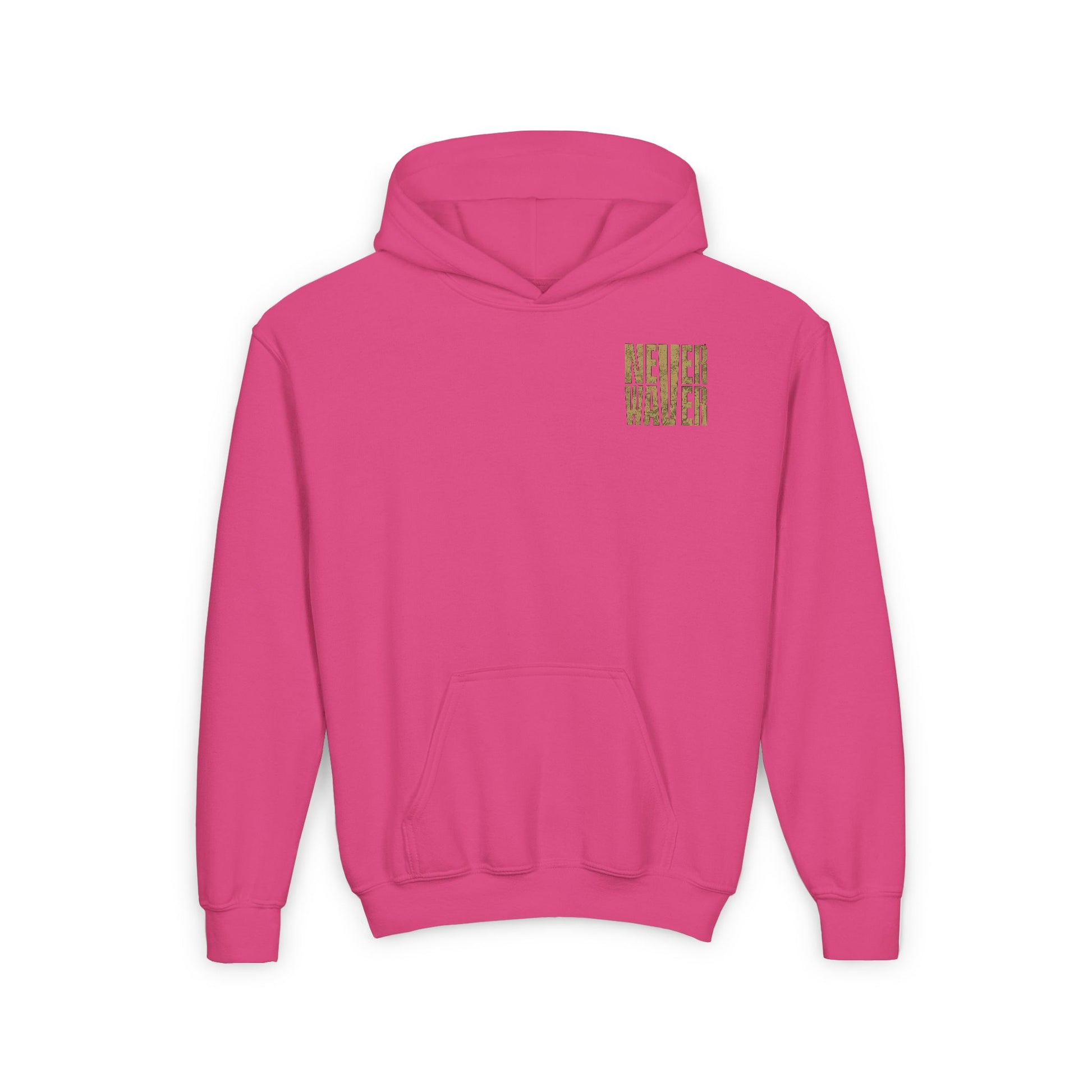 New Orleans Fans Never Waver Youth Heavy Blend Hooded Sweatshirt - Never Waver