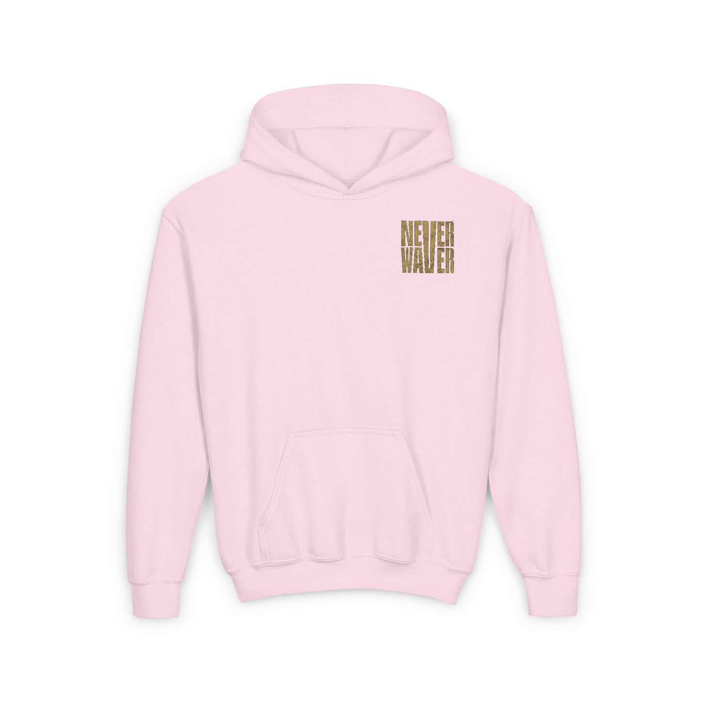 New Orleans Fans Never Waver Youth Heavy Blend Hooded Sweatshirt - Never Waver
