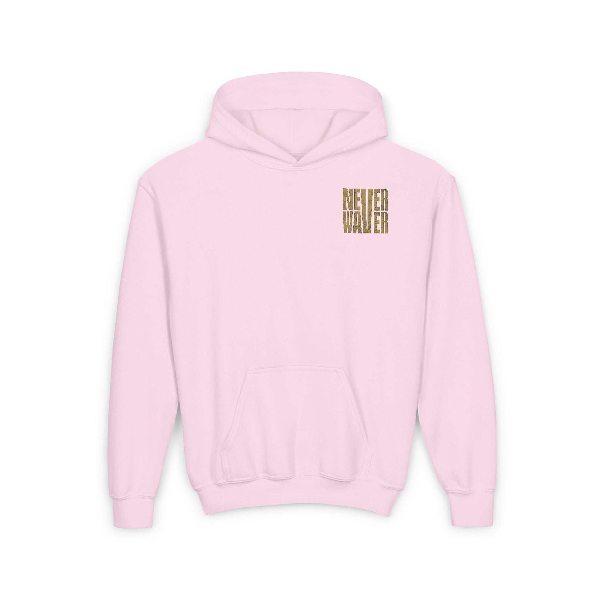 New Orleans Fans Never Waver Youth Heavy Blend Hooded Sweatshirt - Never Waver