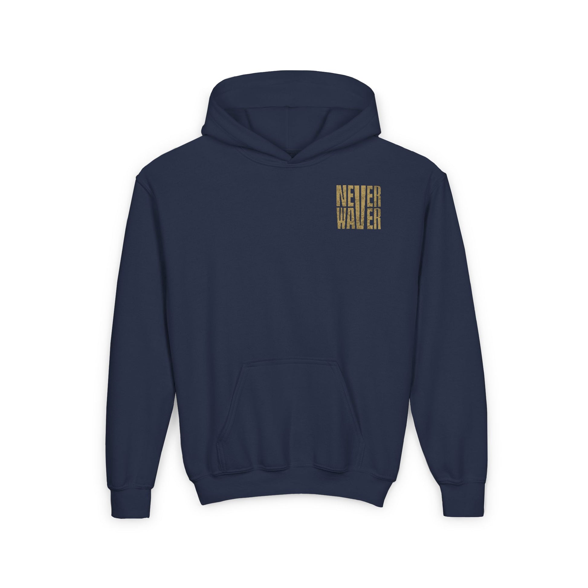 New Orleans Fans Never Waver Youth Heavy Blend Hooded Sweatshirt - Never Waver