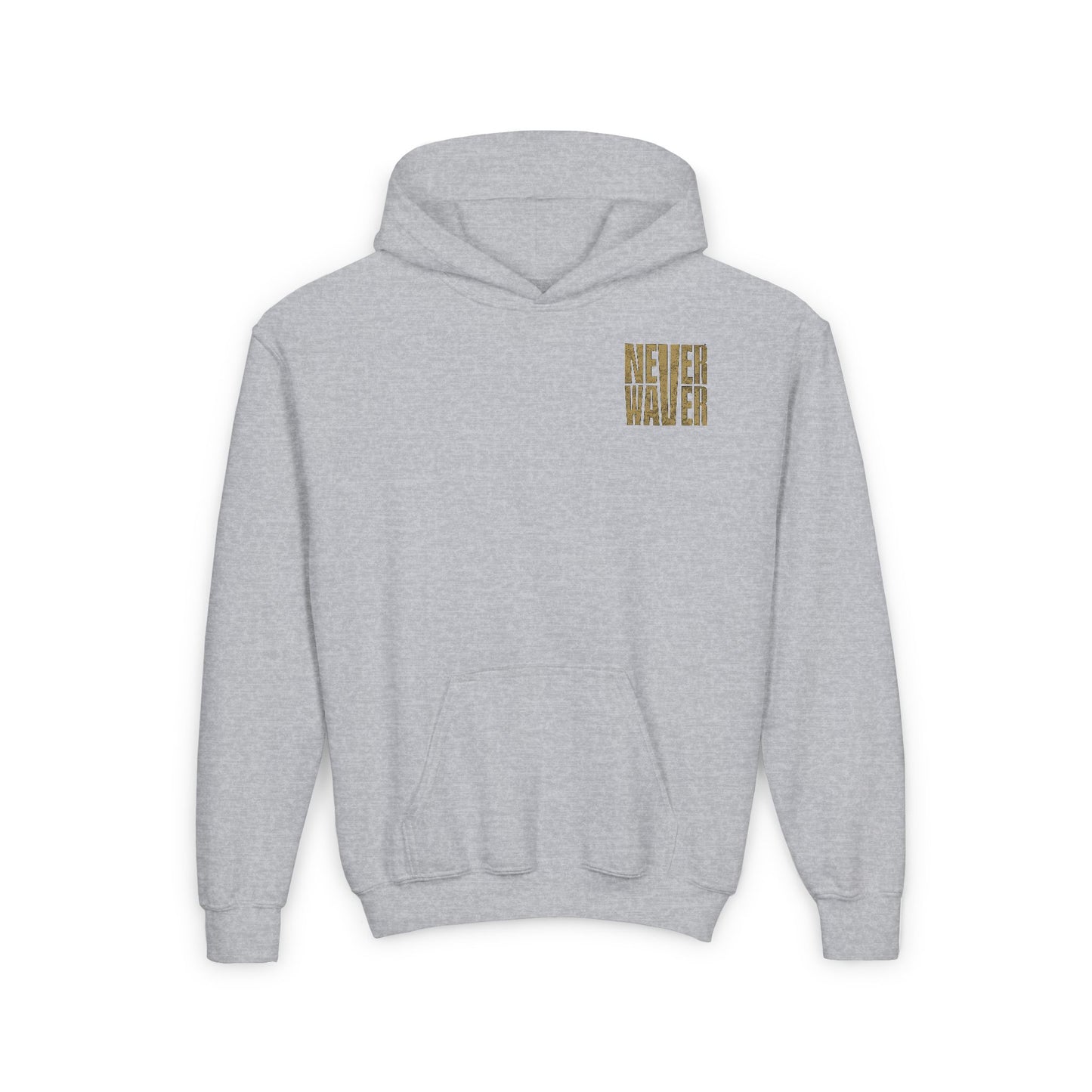 New Orleans Fans Never Waver Youth Heavy Blend Hooded Sweatshirt - Never Waver