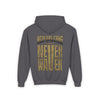 New Orleans Fans Never Waver Youth Heavy Blend Hooded Sweatshirt - Never Waver