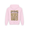 New Orleans Fans Never Waver Youth Heavy Blend Hooded Sweatshirt - Never Waver