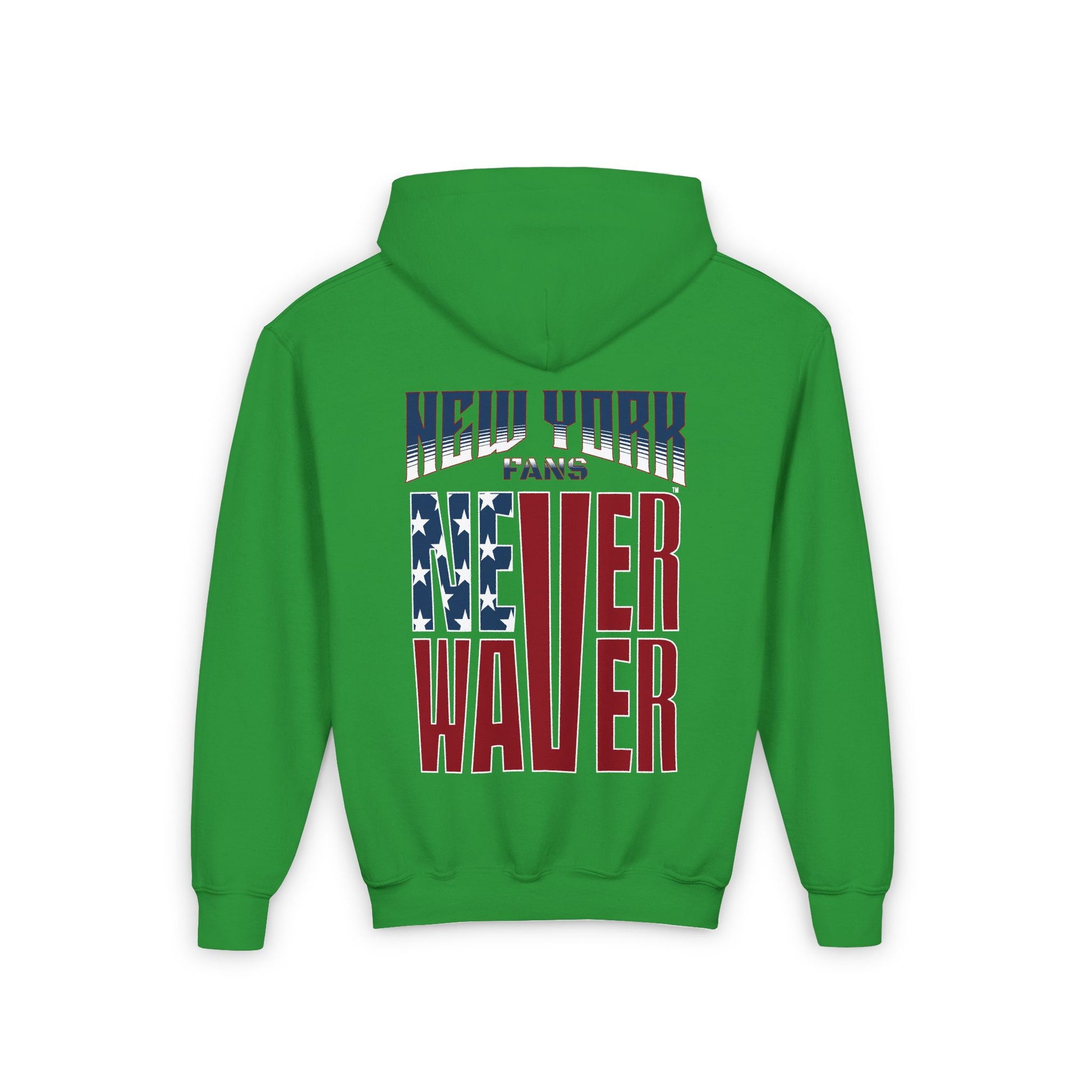 New York Fans Never Waver Youth Heavy Blend Hooded Sweatshirt - Never Waver