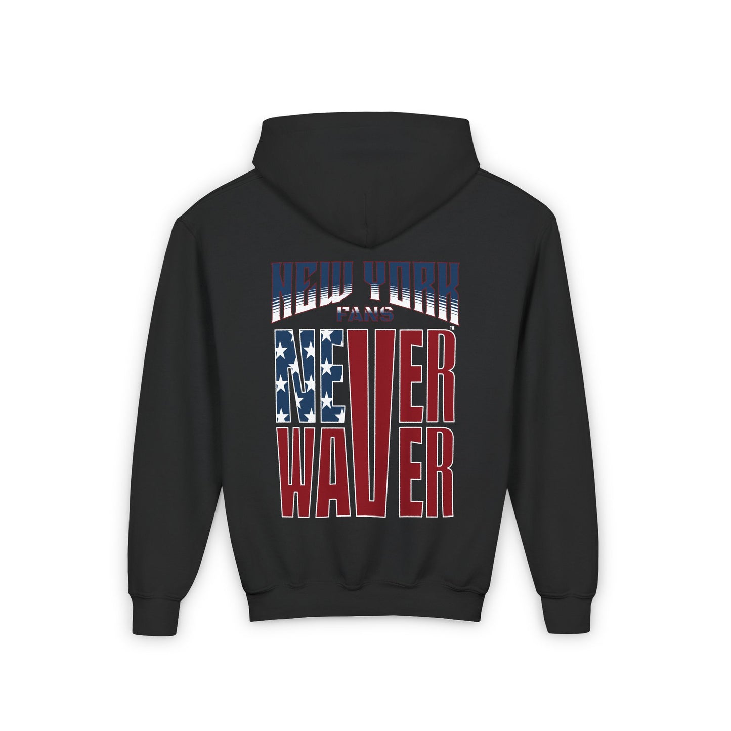 New York Fans Never Waver Youth Heavy Blend Hooded Sweatshirt - Never Waver