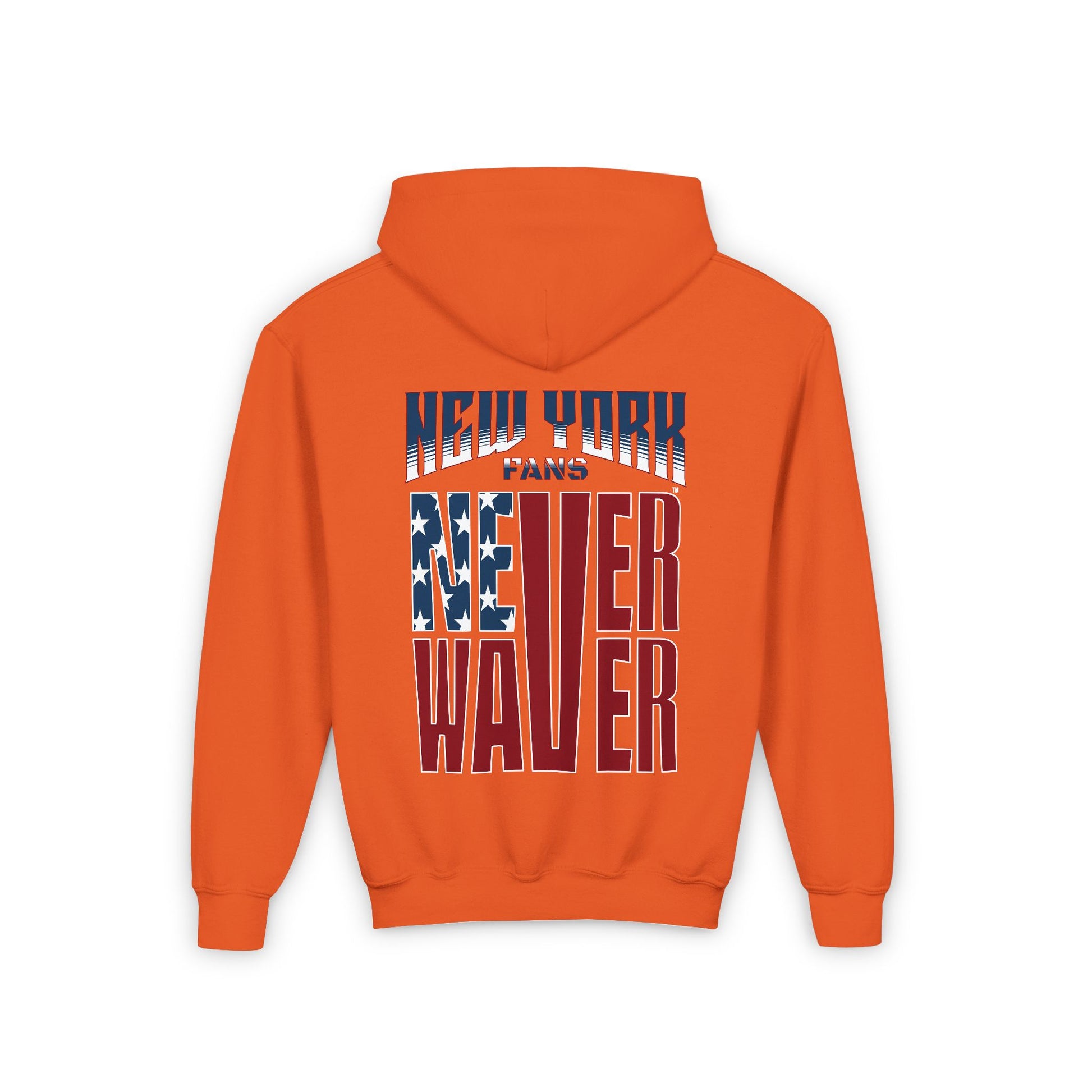 New York Fans Never Waver Youth Heavy Blend Hooded Sweatshirt - Never Waver