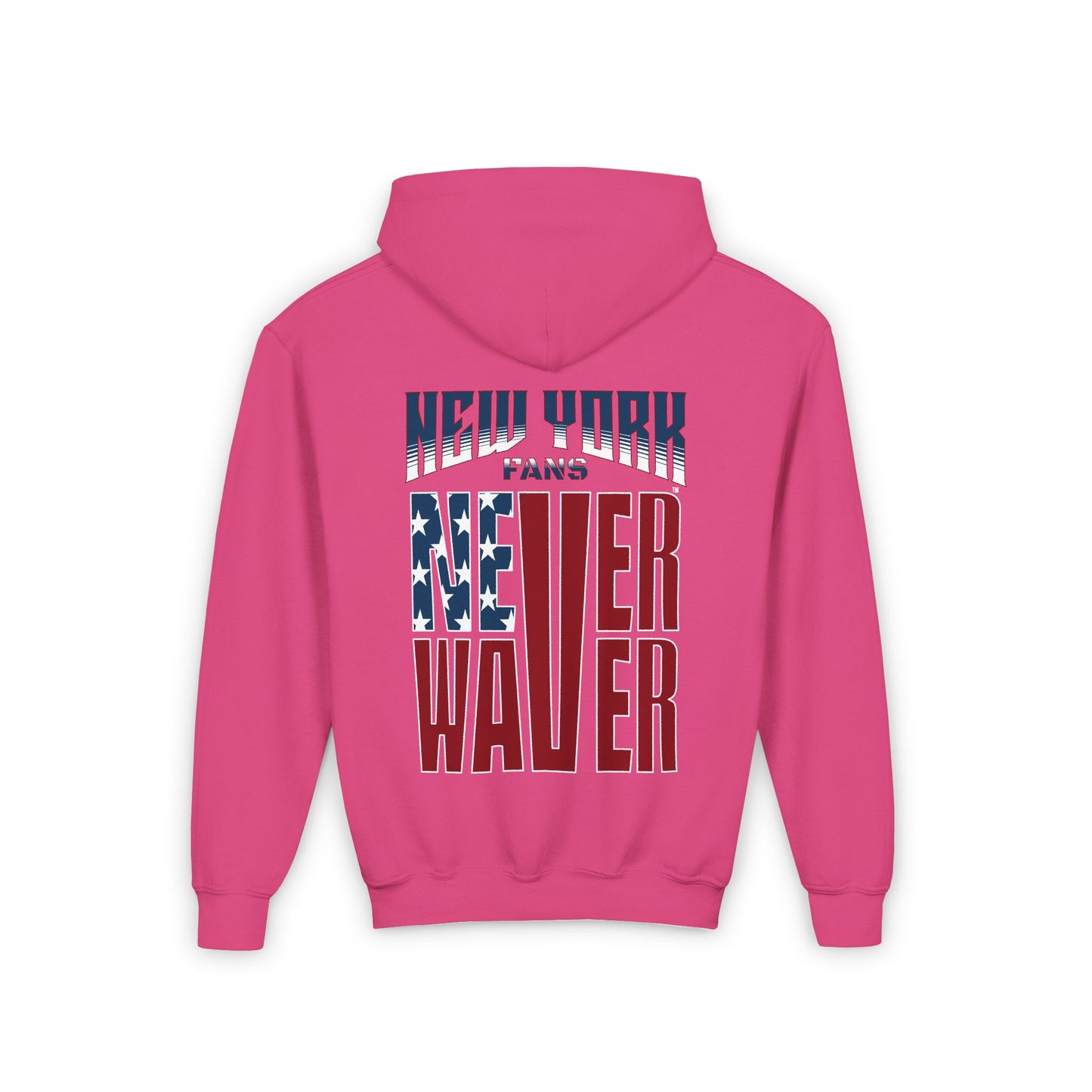 New York Fans Never Waver Youth Heavy Blend Hooded Sweatshirt - Never Waver