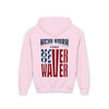 New York Fans Never Waver Youth Heavy Blend Hooded Sweatshirt - Never Waver