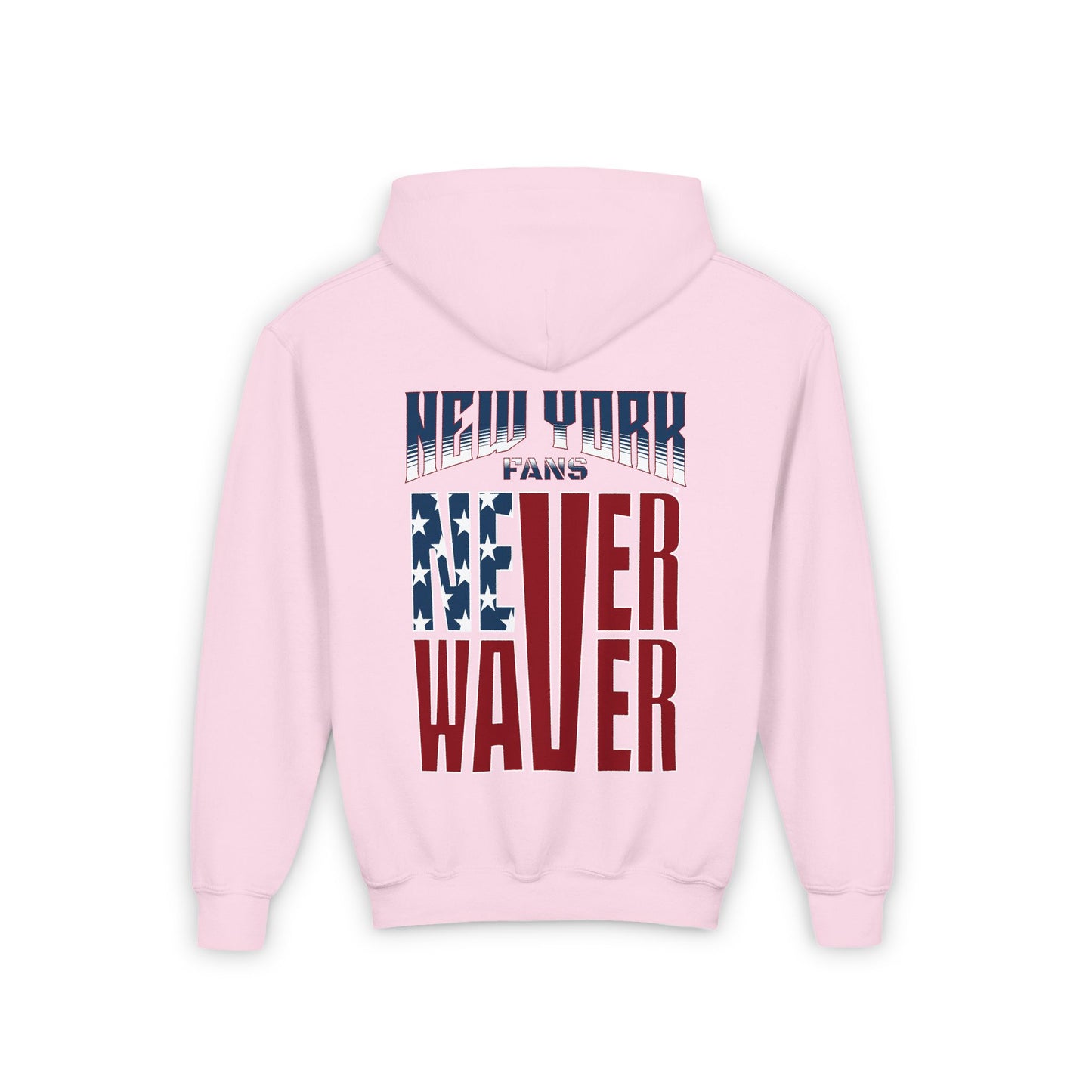 New York Fans Never Waver Youth Heavy Blend Hooded Sweatshirt - Never Waver